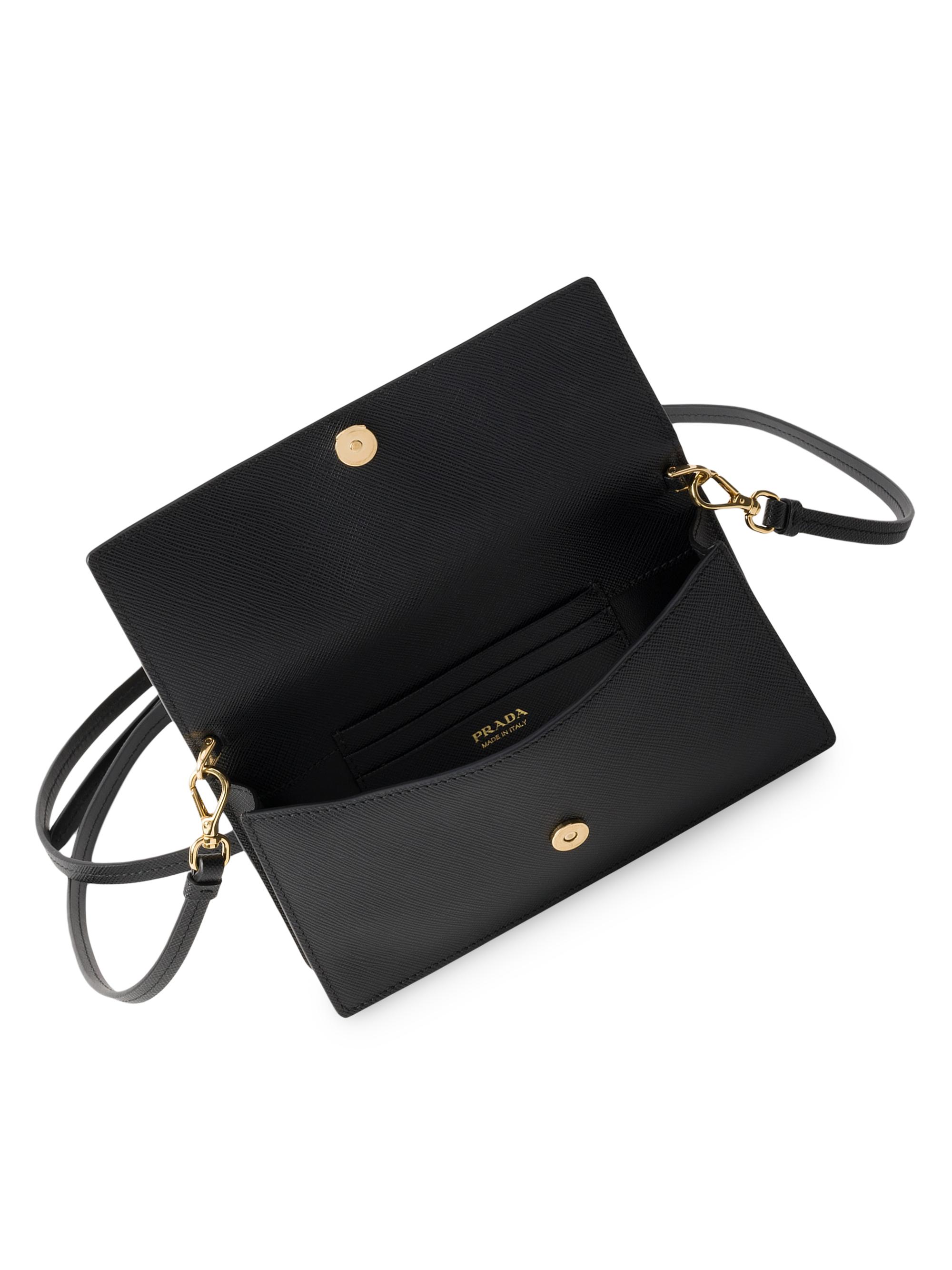 Prada Saffiano Leather Mini Pouch | Saks Fifth Avenue
