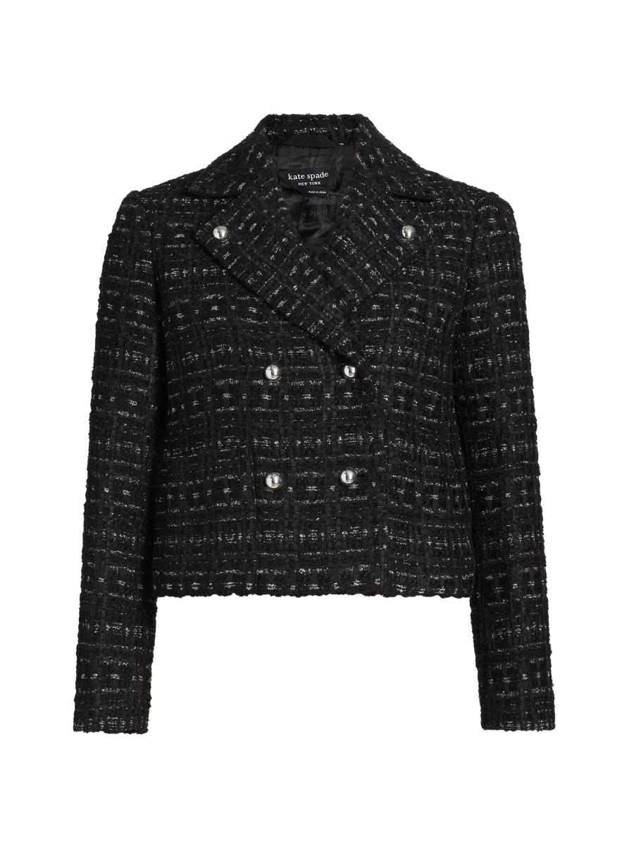 [FALLETT] TWEED JACKET /追跡付 kate spade new york Mainline Galaxy Tweed Moto Jacket | Saks