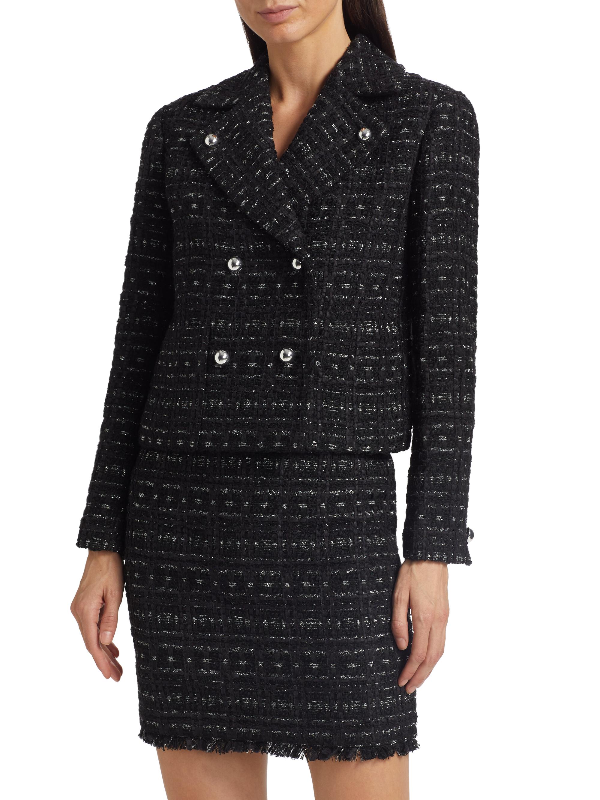 kate spade new york Mainline Galaxy Tweed Moto Jacket | Saks Fifth