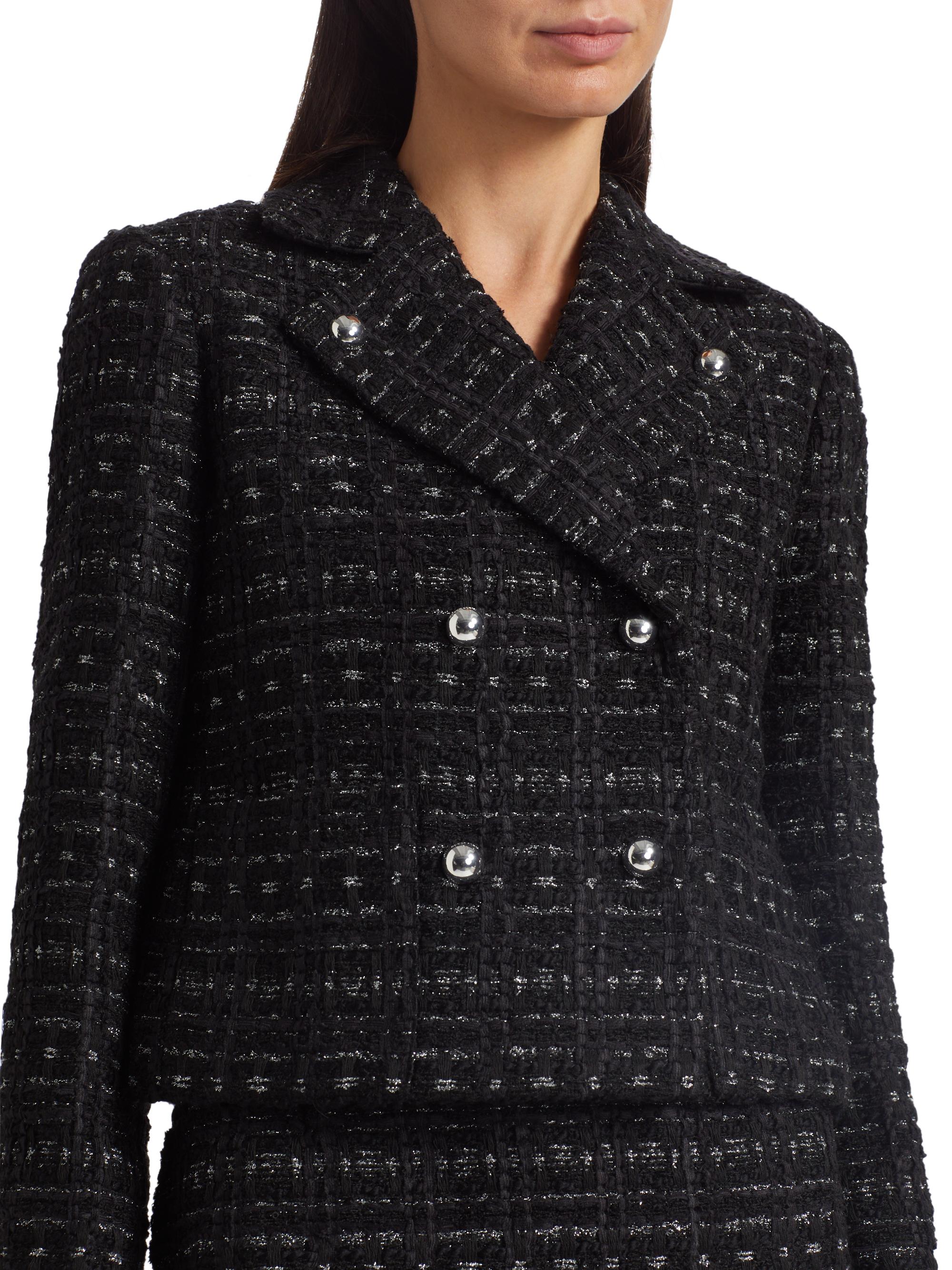 kate spade new york Mainline Galaxy Tweed Moto Jacket | Saks Fifth