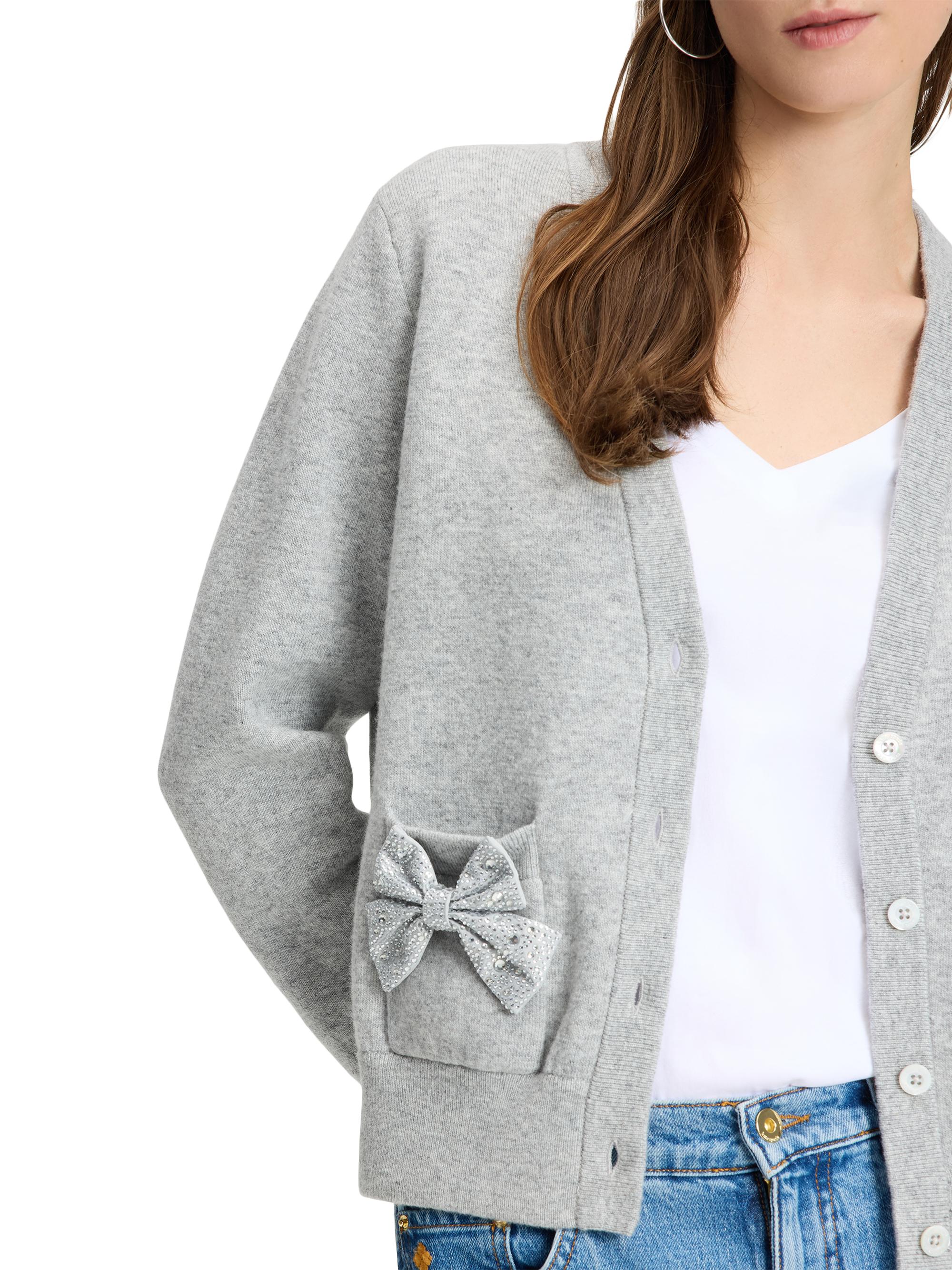 カーボーイ・ケイト kate spade new york Mainline Embellished Bow V-Neck Cardigan
