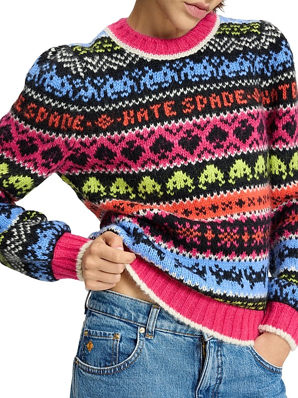 Shop kate spade new york Mainline Space Invaders Fair Isle Shop kate spade new york Mainline Space Invaders Fair Isle