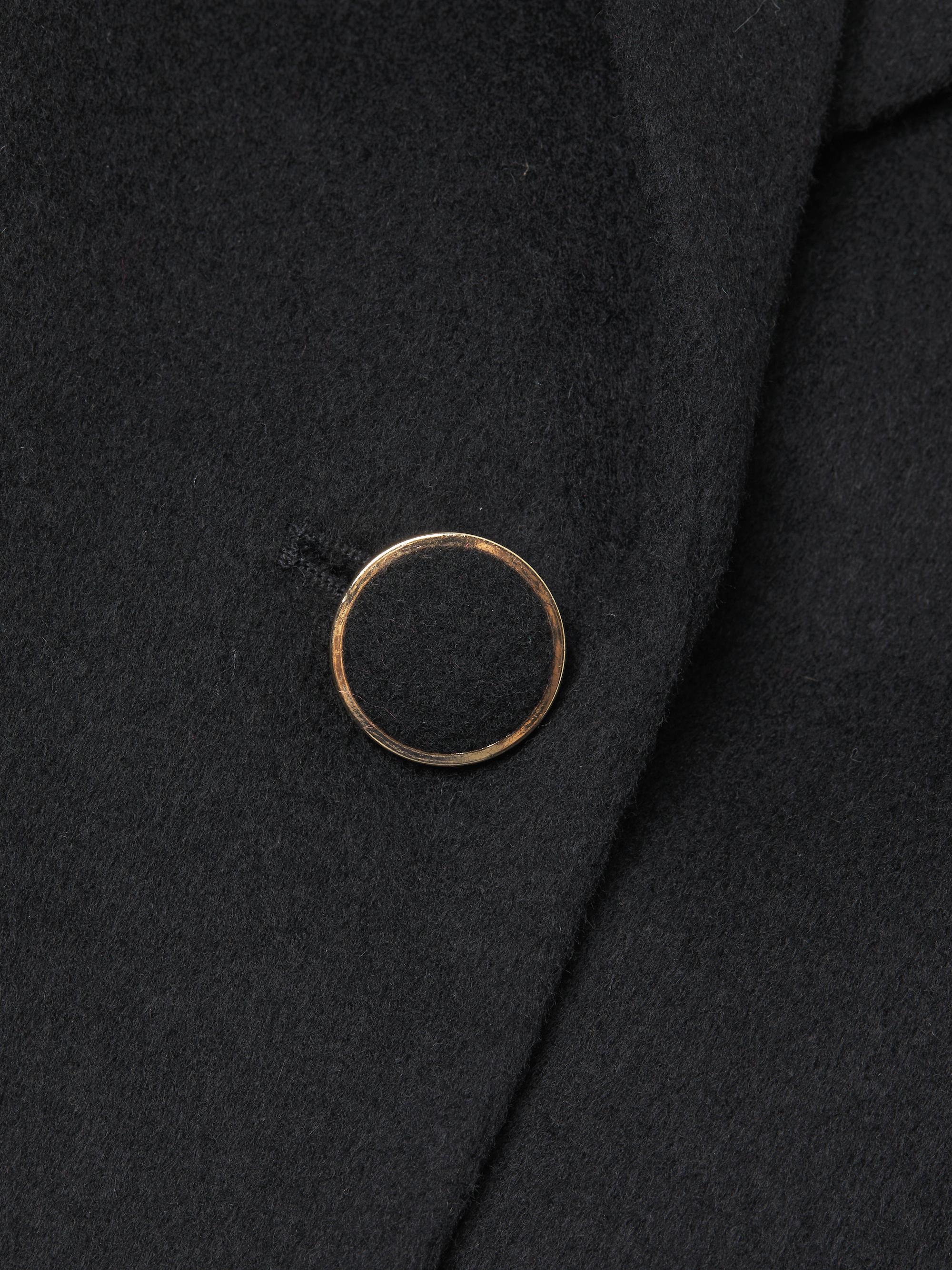 Milly Wool-Blend Faux-Feather-Trim Coat | Saks Fifth Avenue