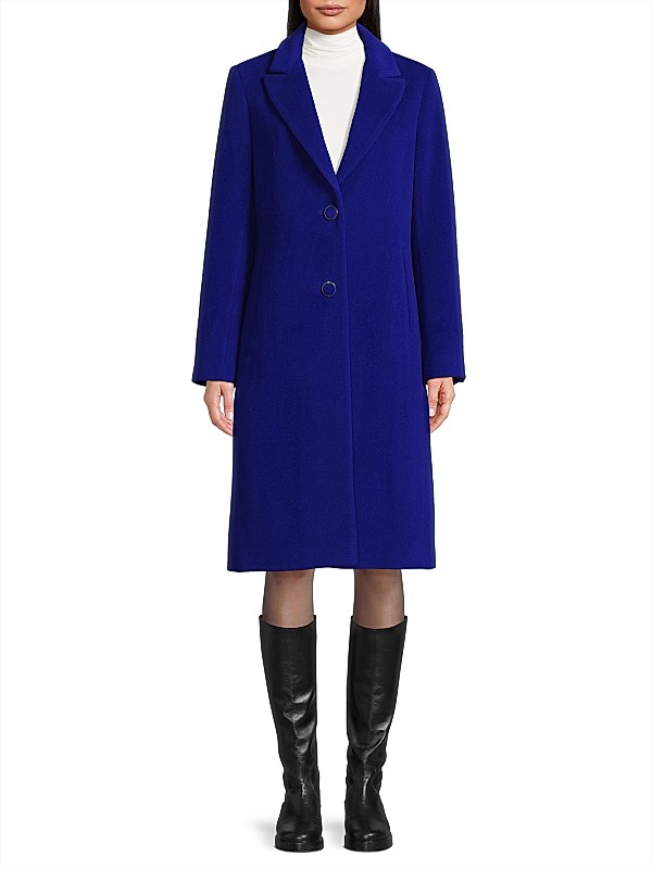 Shop Milly Wool-Blend Single-Breasted Coat | Saks Fifth Avenue Shop Milly Wool-Blend Single-Breasted Coat | Saks Fifth Avenue