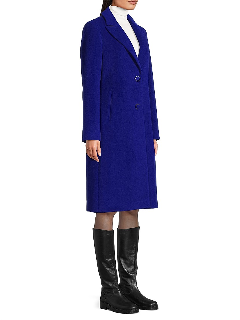 Shop Milly Wool-Blend Single-Breasted Coat | Saks Fifth Avenue Shop Milly Wool-Blend Single-Breasted Coat | Saks Fifth Avenue