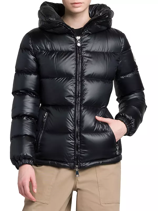 Shop Moncler Douro Fitted Short Down Jacket | Saks Fifth Avenue Shop Moncler Douro Fitted Short Down Jacket | Saks Fifth Avenue