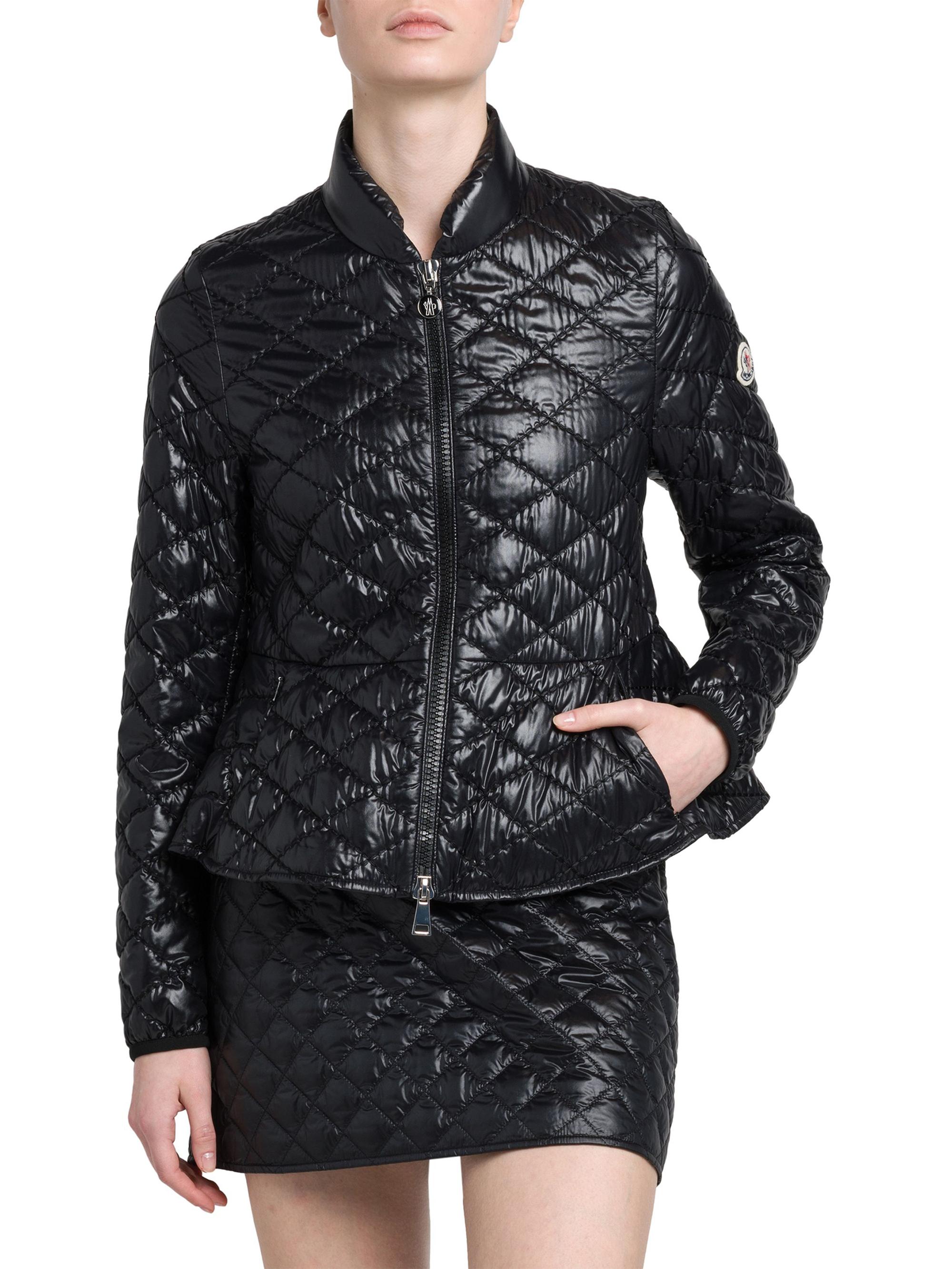 Shop Moncler Barive Diamond-Quilted Padded Jacket | Saks Fifth Avenue