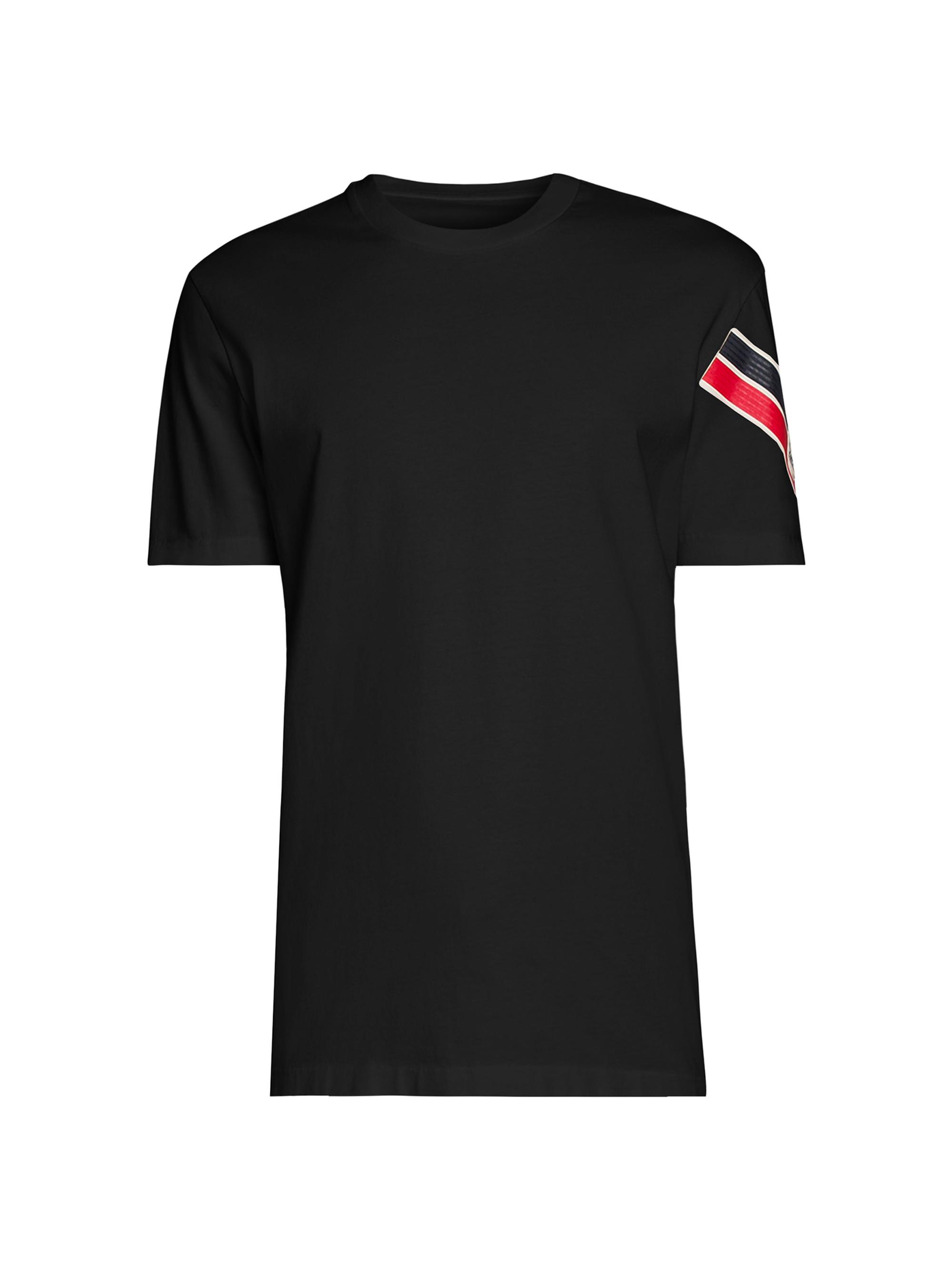 Moncler Men's Cotton Logo Short Sleeve T-Shirt - Black