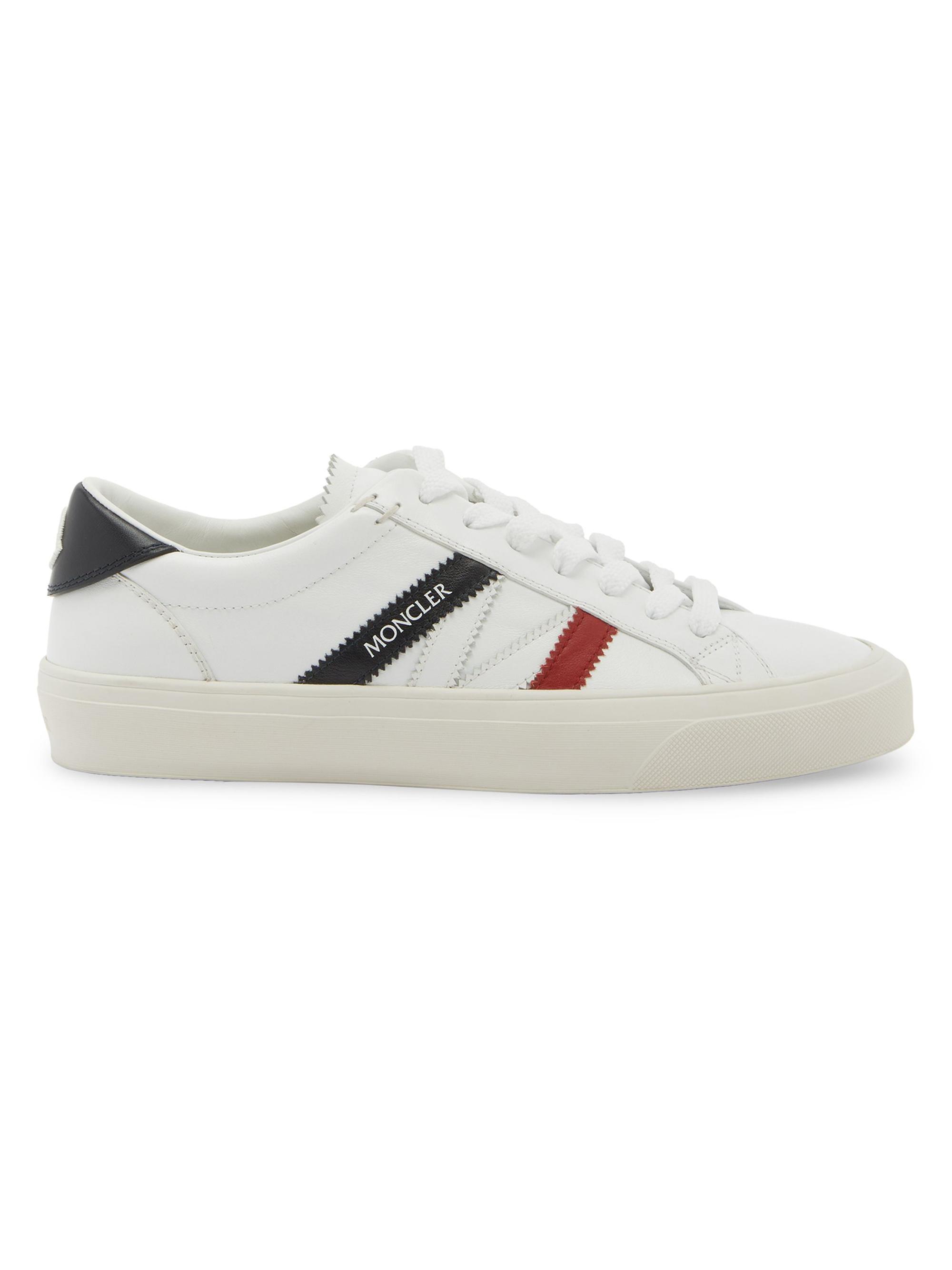 モンクラー 2 Moncler Monaco 2 Low Top Leather Sneakers | Saks Fifth Avenue