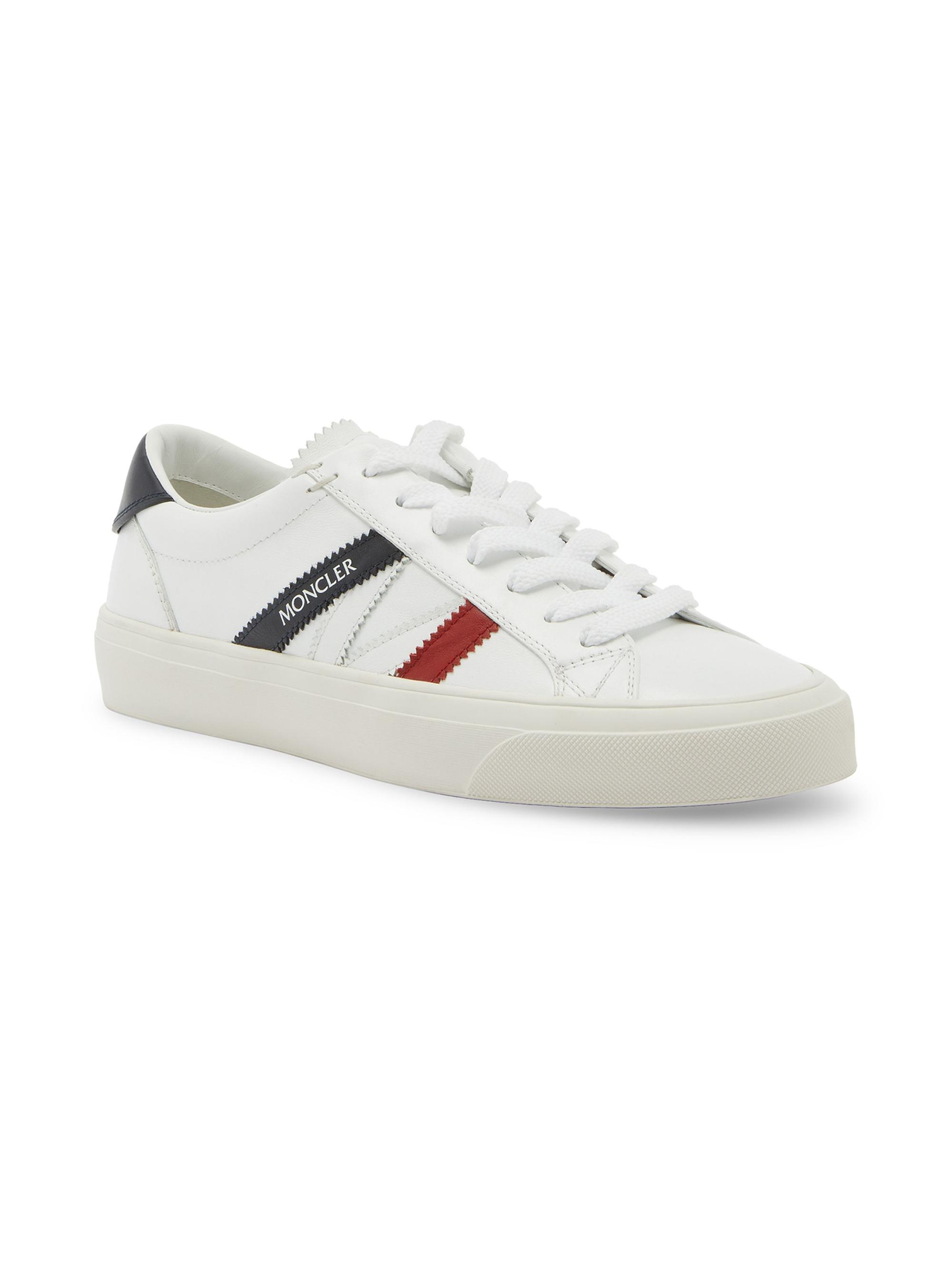 モナコ「monaco」 Moncler Monaco M Leather Low-Top Sneakers