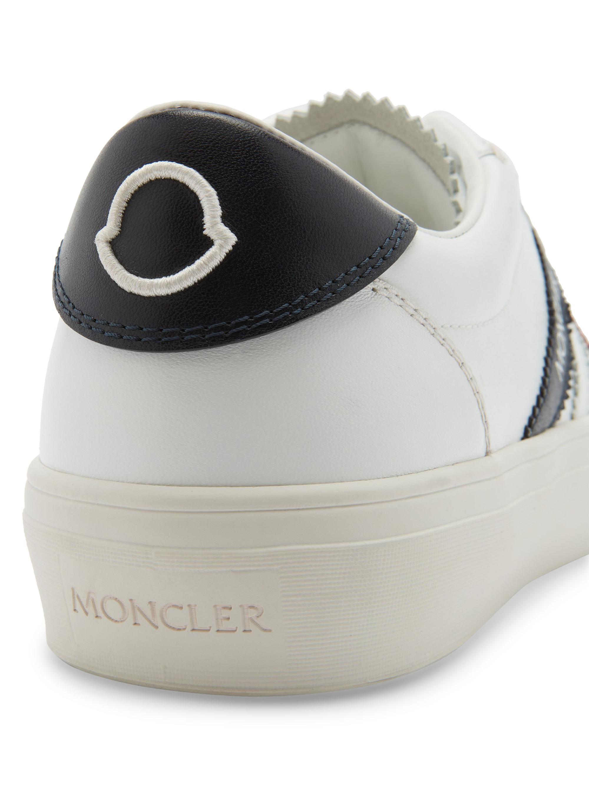 Moncler Monaco 2 Low Top Leather Sneakers | Saks Fifth Avenue