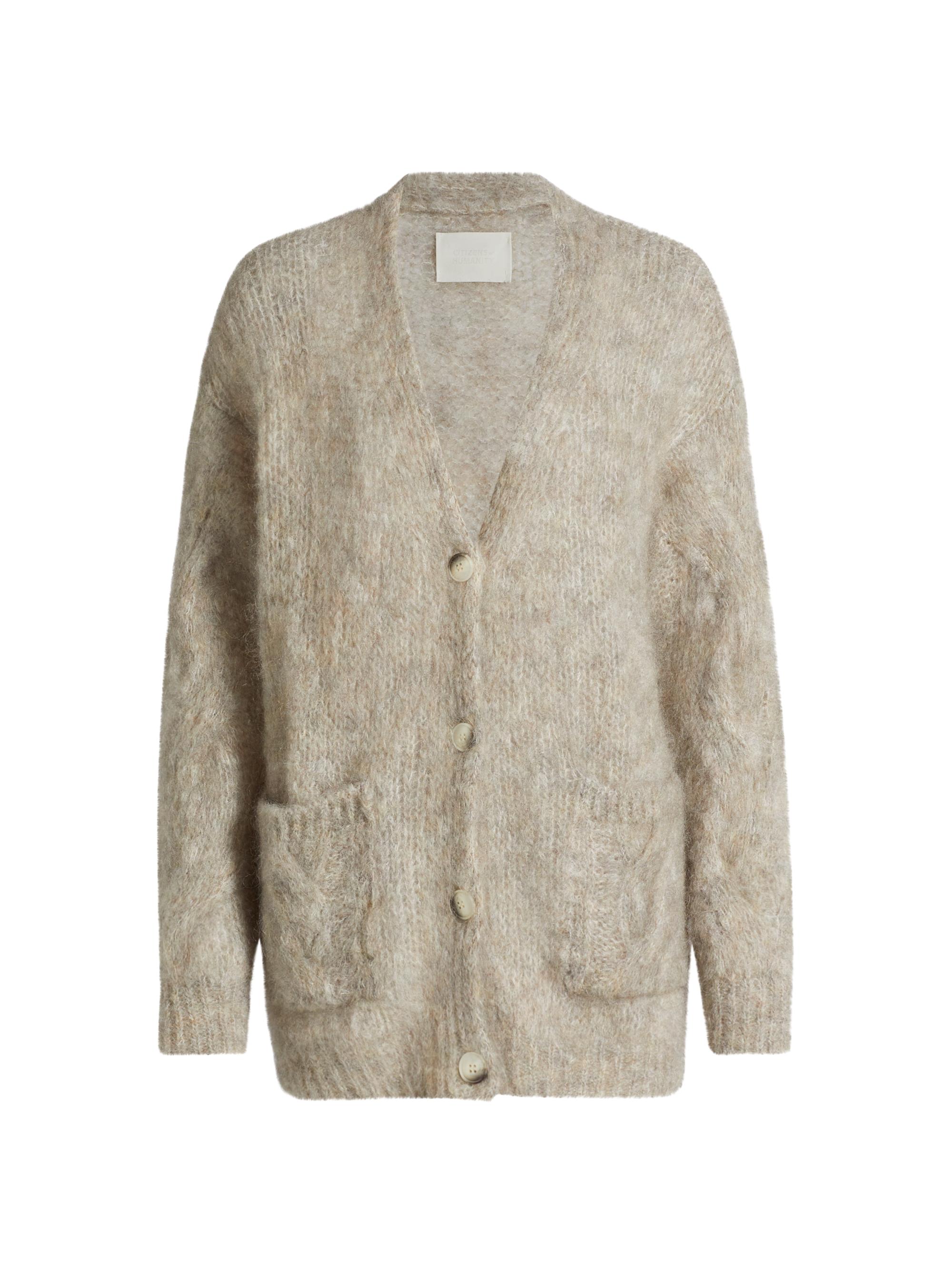 Citizens of Humanity Women's Padma Cable Cardigan - Oatmeal Grey