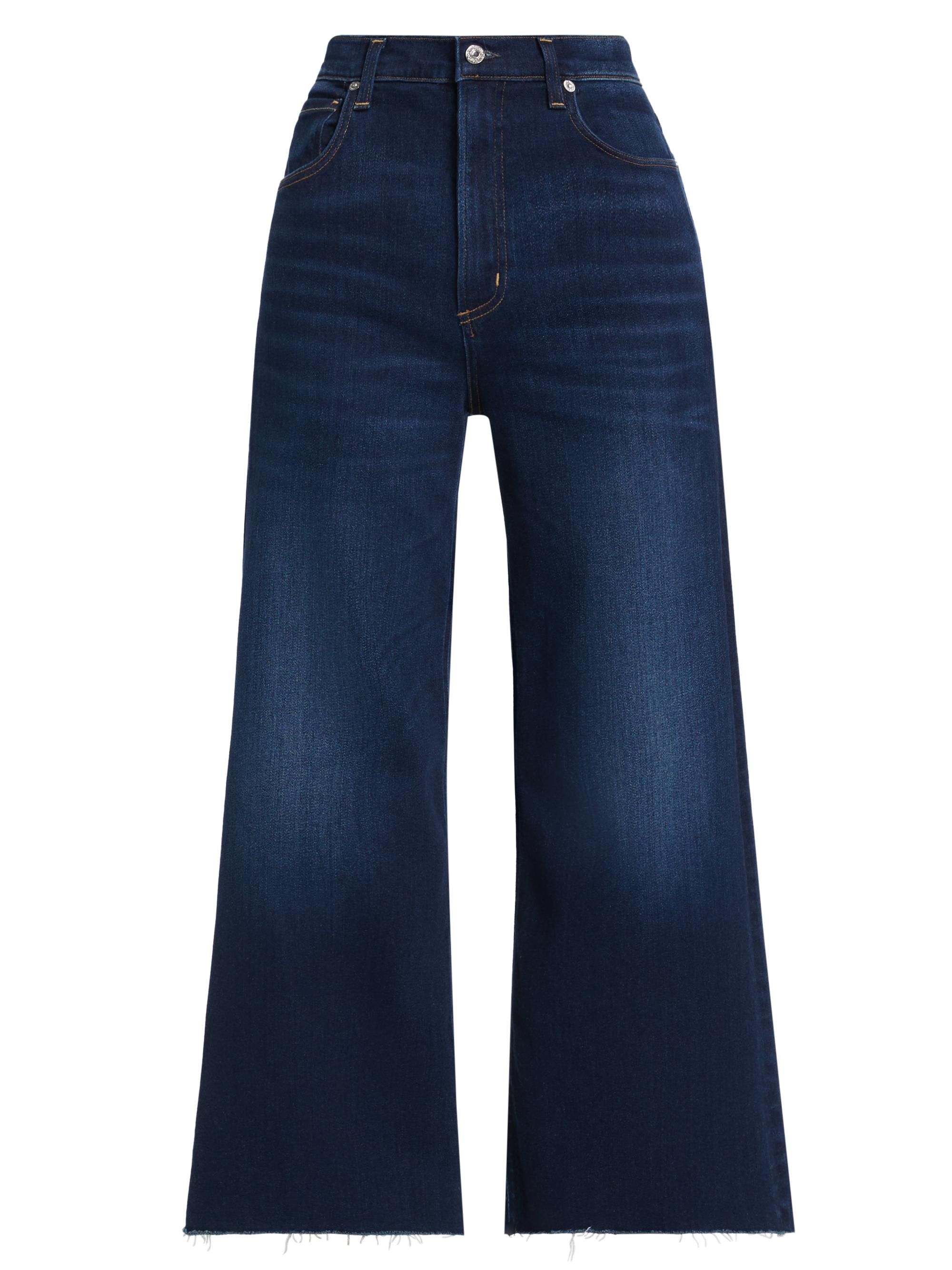 Citizens of Humanity Horseshoe Wide-Leg Frayed Jeans | Saks