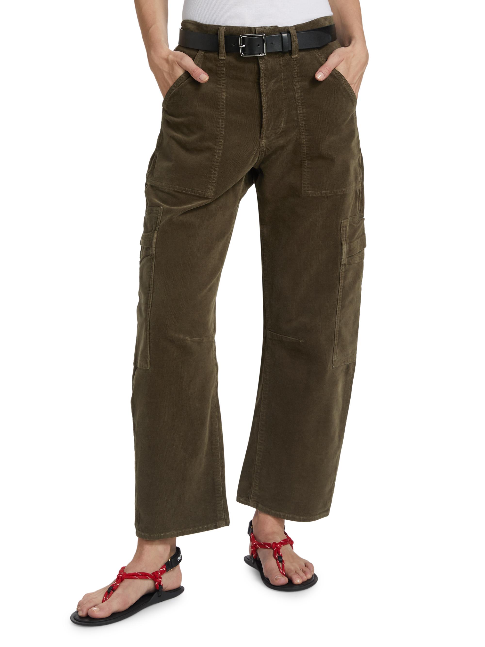 Citizens of Humanity Marcelle Low-Slung Corduroy Cargo Pants