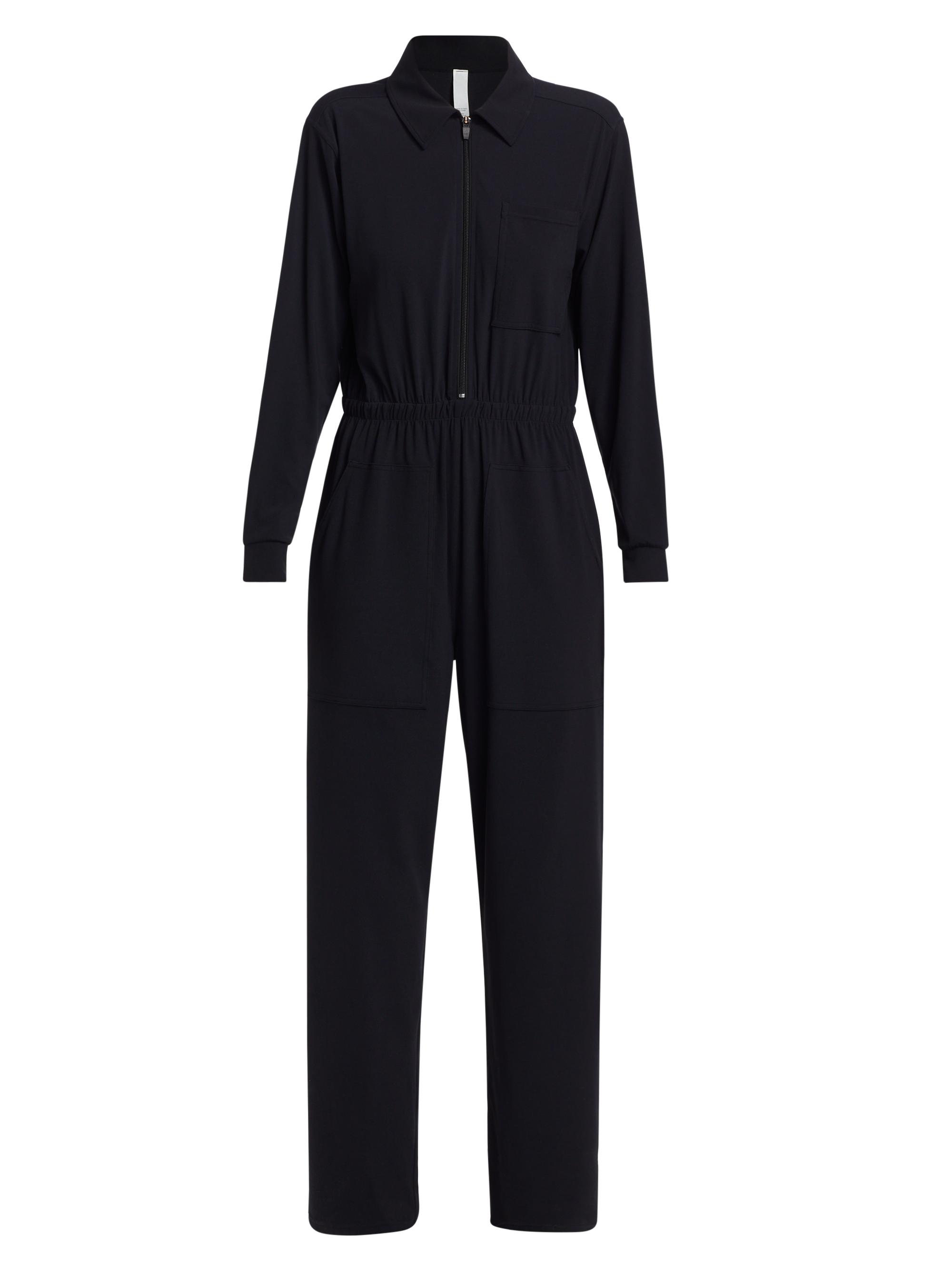 Splits59 Women's Ollie Zip-Front Boiler Suit - Black