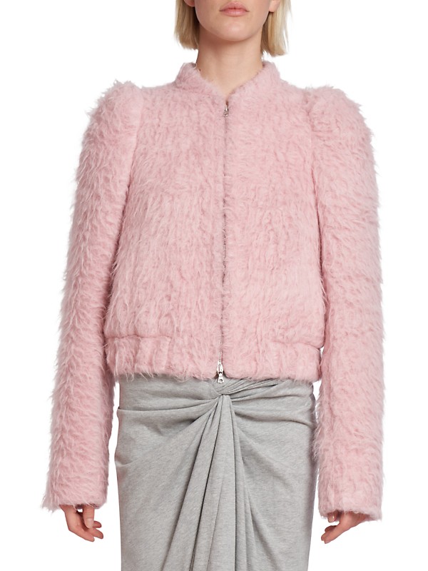 Shop Dries Van Noten Volca Knit Wool & Alpaca Jacket | Saks Shop Dries Van Noten Volca Knit Wool & Alpaca Jacket | Saks