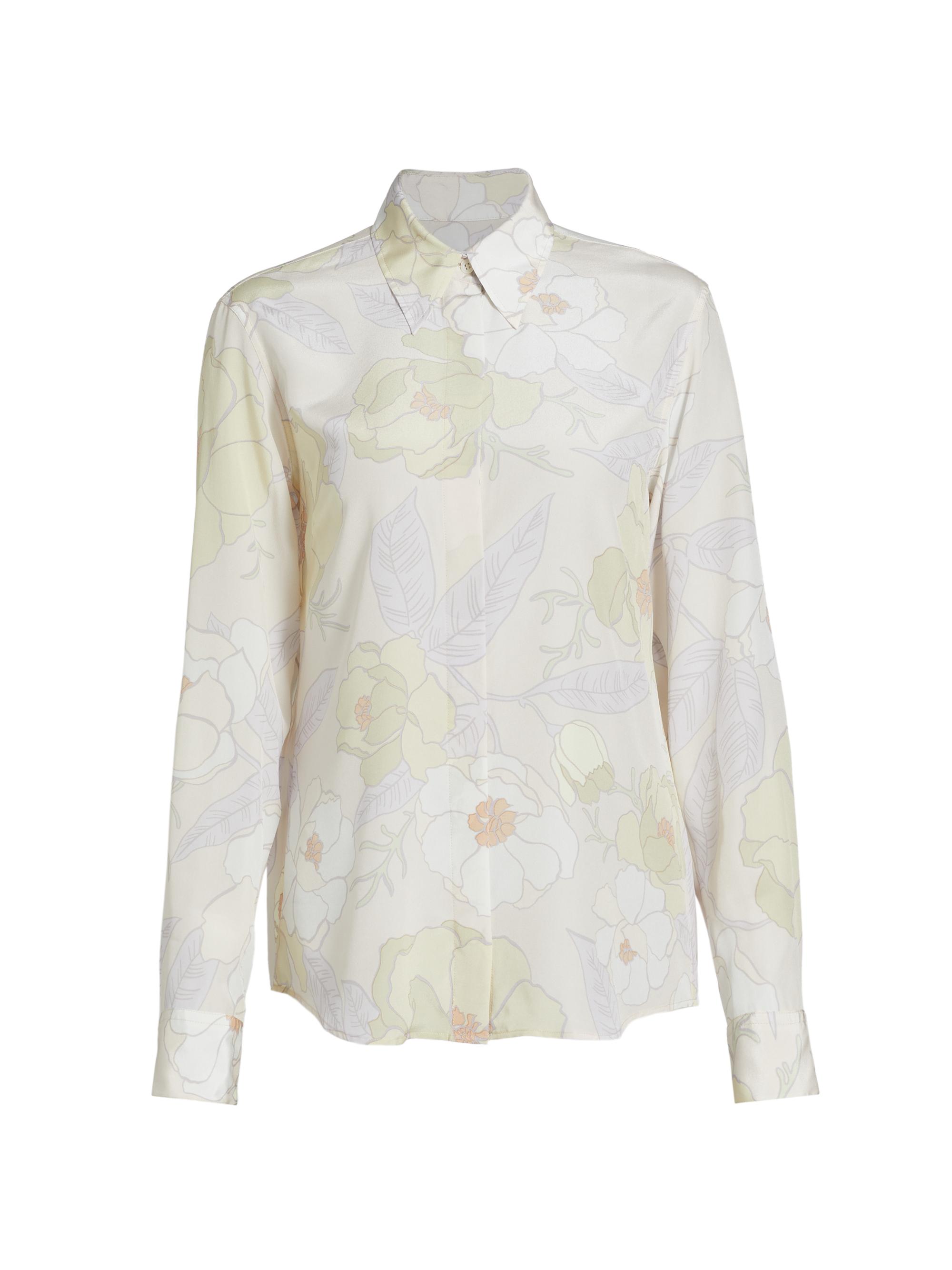 Dries Van Noten Women's Chowy Silk Shirt - Cream