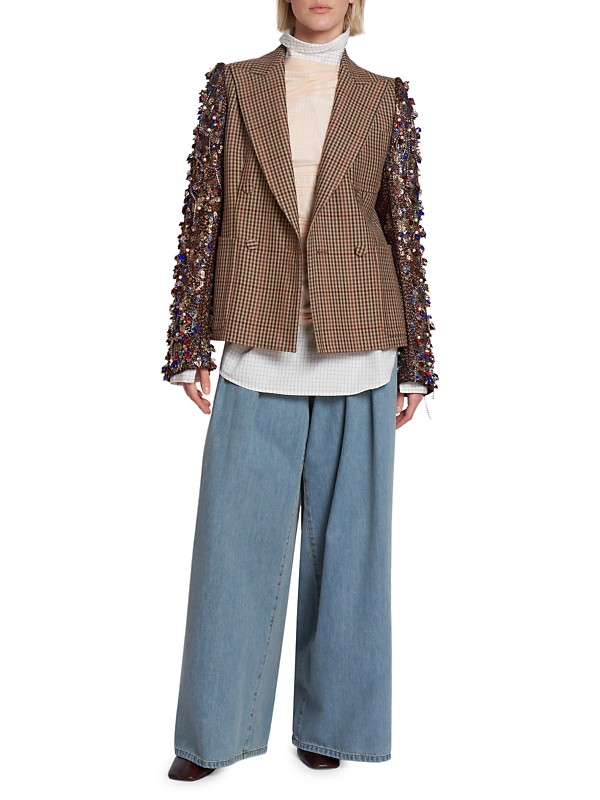 Shop Dries Van Noten Hoan Ruched Mesh Top | Saks Fifth Avenue Shop Dries Van Noten Hoan Ruched Mesh Top | Saks Fifth Avenue