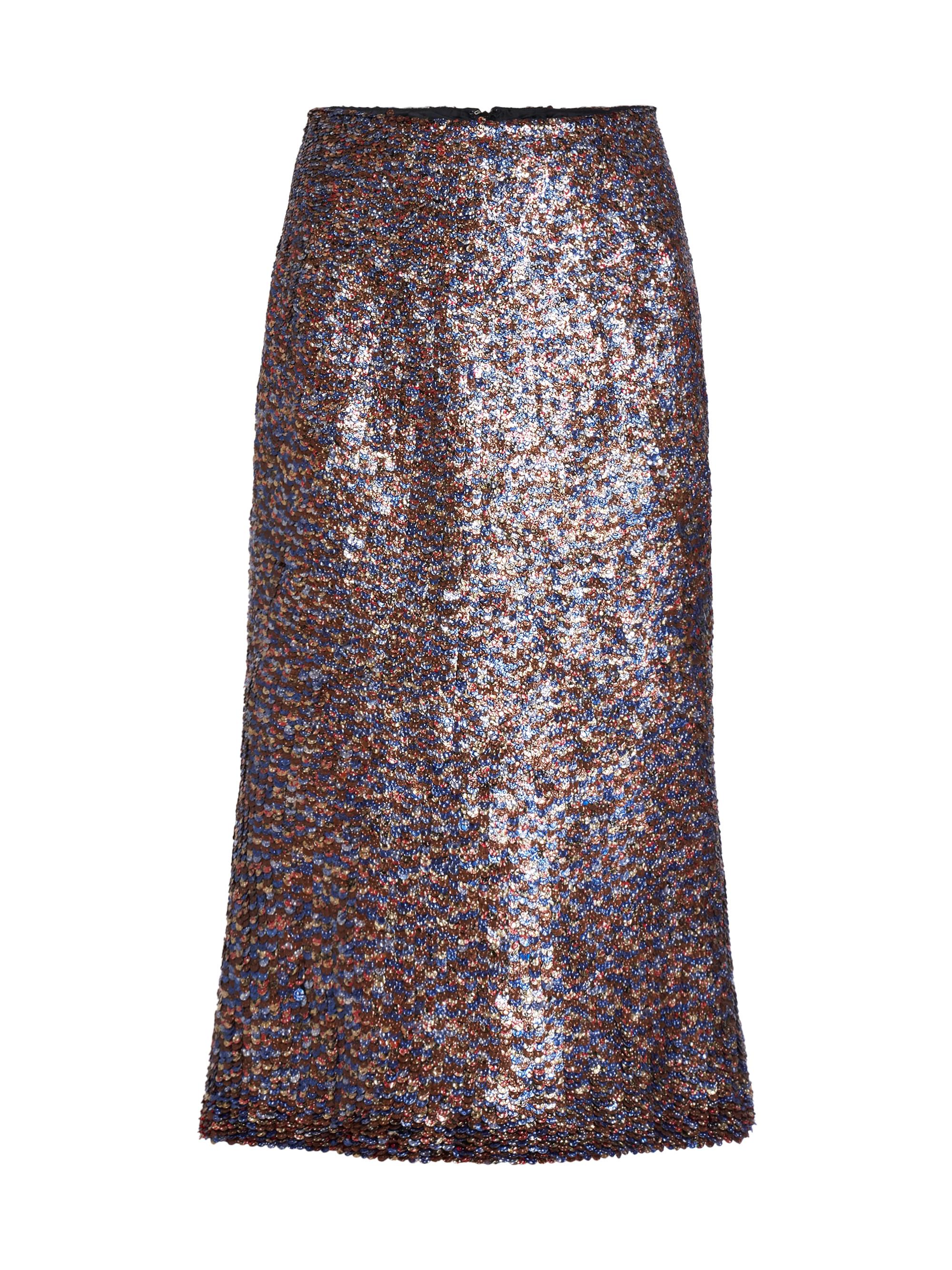 Shop Dries Van Noten Sibyl Sequined Wool-Blend Midi-Skirt | Saks  