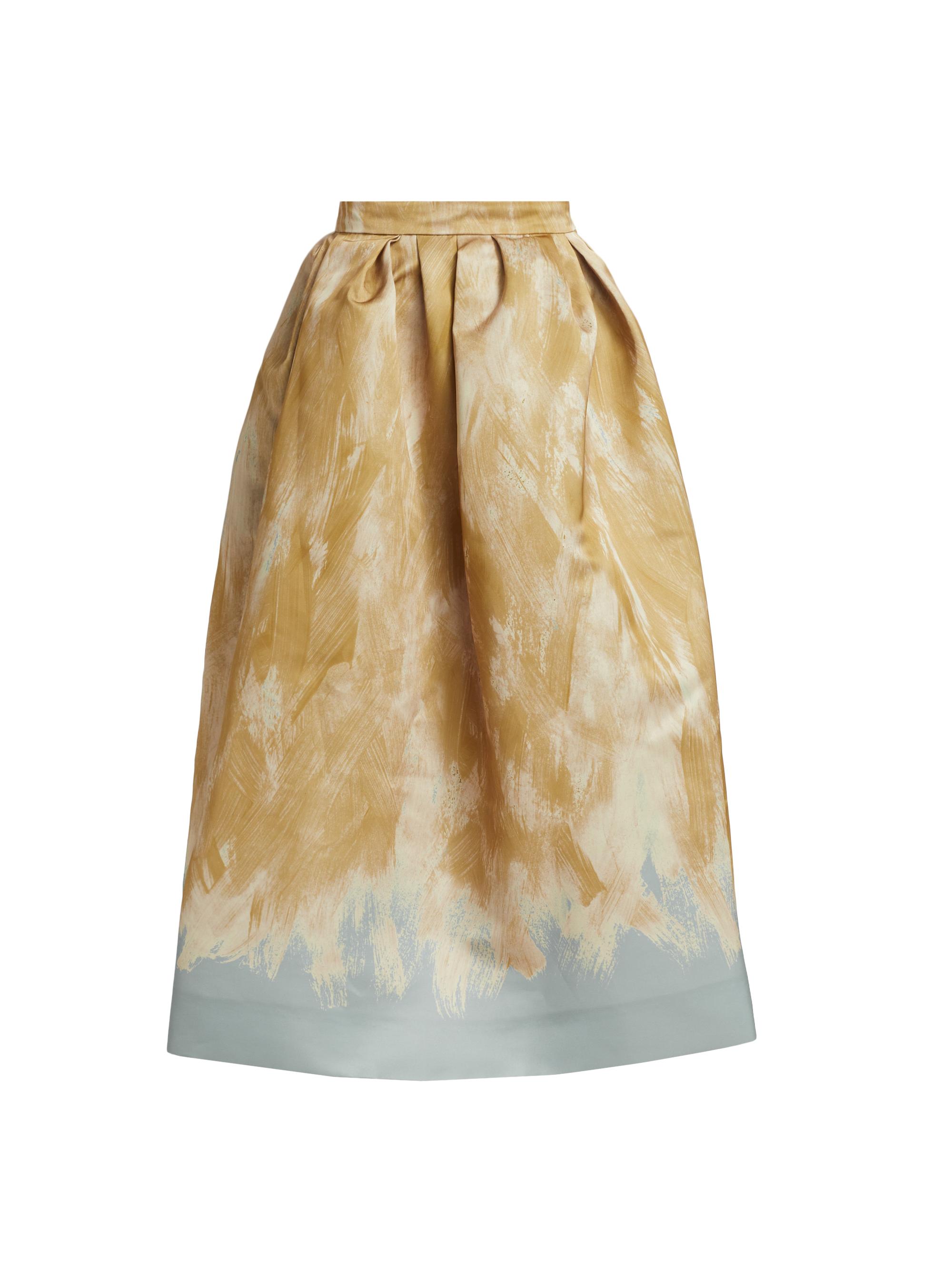 Dries Van Noten Women's Soni Bis Midi-Skirt - Beige