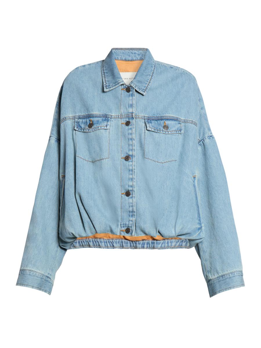 ジャケット DRIES VAN NOTEN | VESTO INDIGO DENIM JACKET Dries Van Noten: Indigo Overdyed Denim Jacket | SSENSE