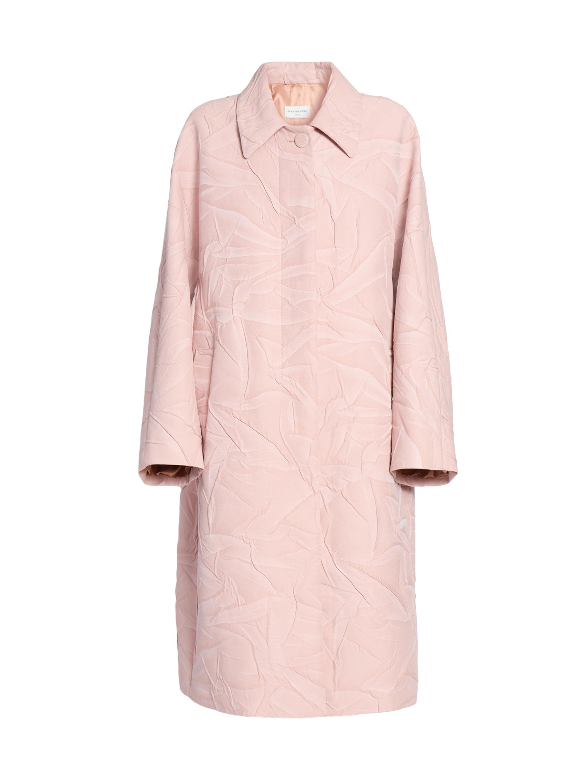 Dries Van Noten Women's Roolsy Textured Cotton & Silk A-Line Coat - Rose