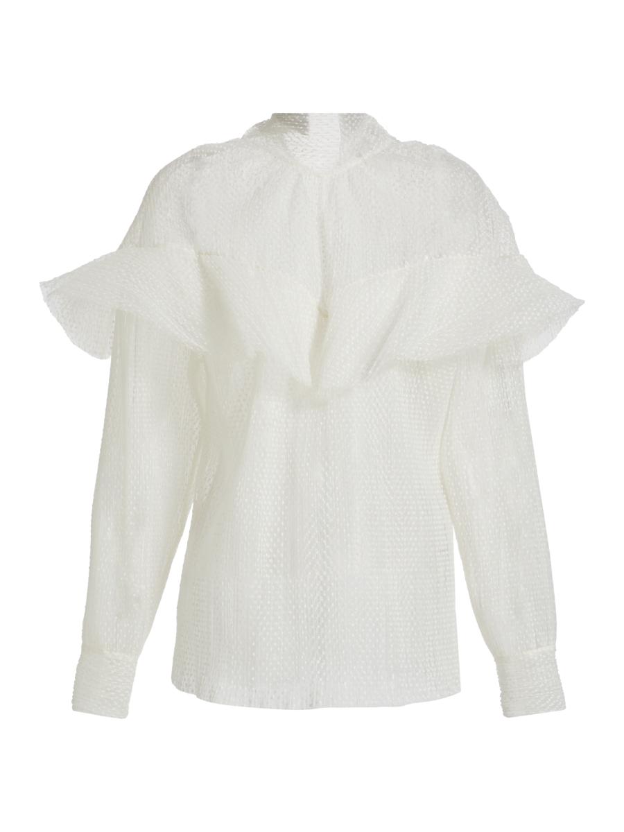 A.w.a.k.e. Women's Double Layered Tulle Top In White