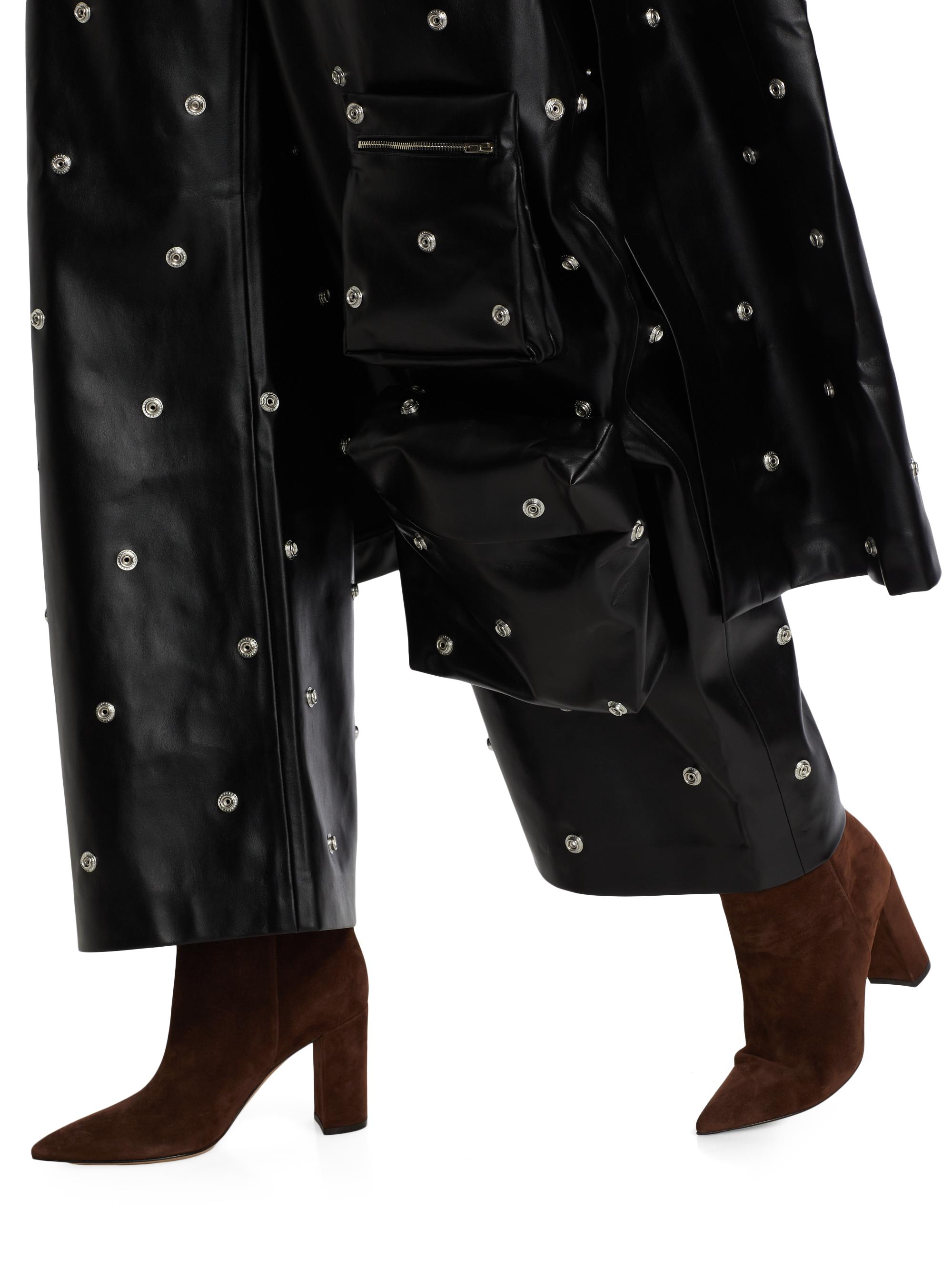 A.W.A.K.E. Mode Faux Leather Snap Studded Trousers | Saks Fifth Avenue