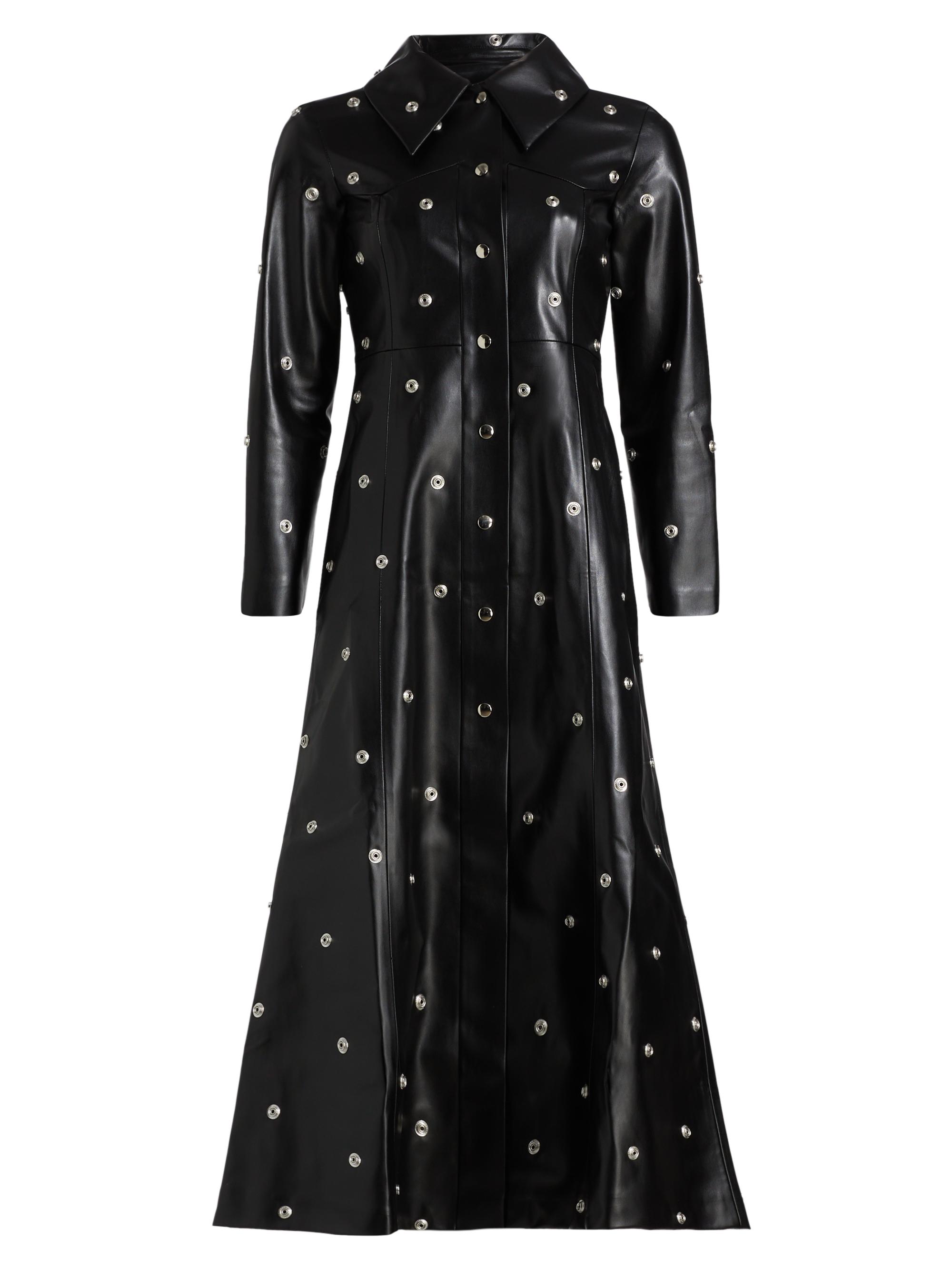 A.W.A.K.E. Mode Snap Studded Faux Leather Coat | Saks Fifth Avenue