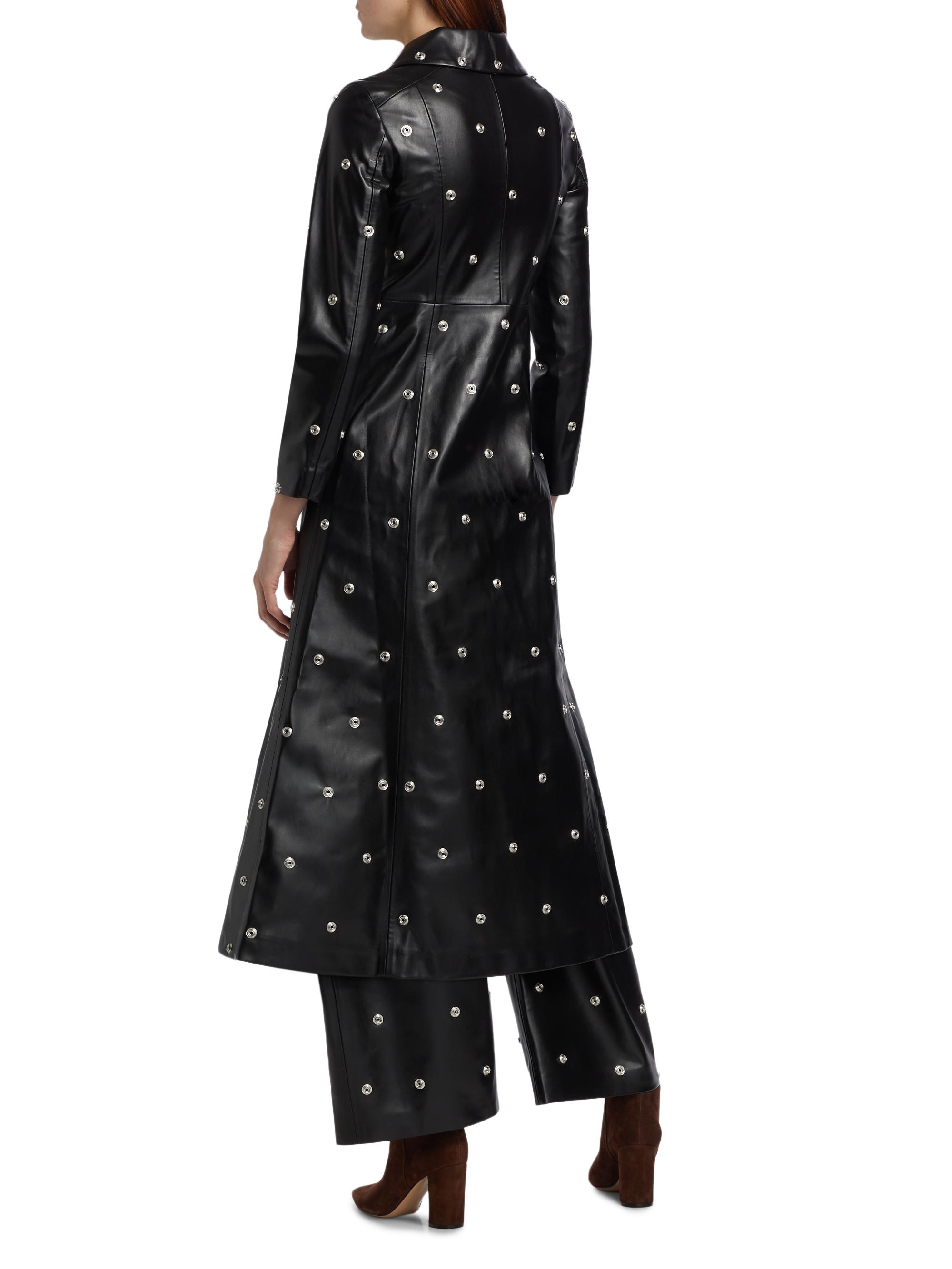 A.W.A.K.E. Mode Snap Studded Faux Leather Coat | Saks Fifth Avenue