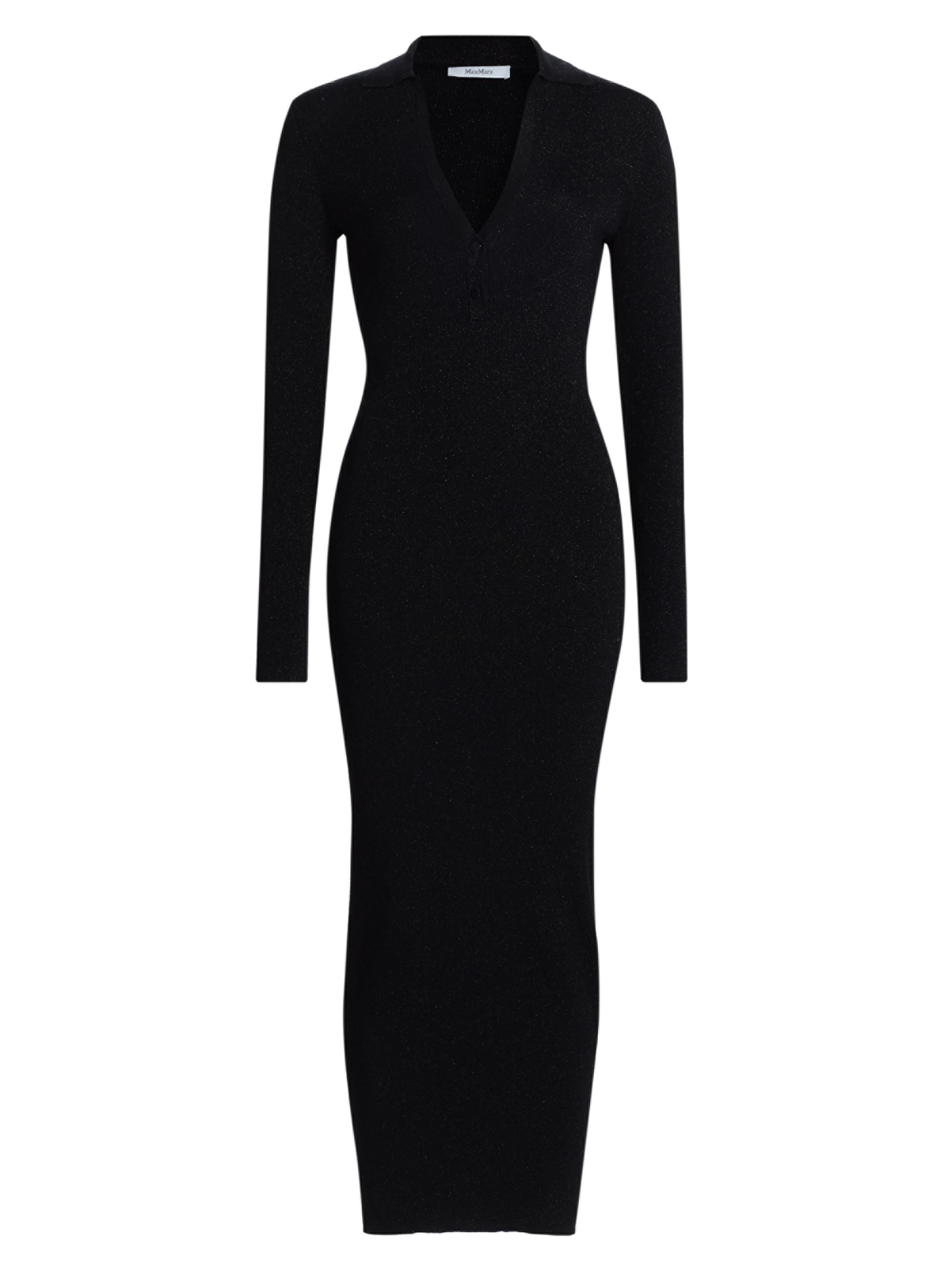 Max Mara Women's Frais Wool-Blend Knit Sweaterdress - Black