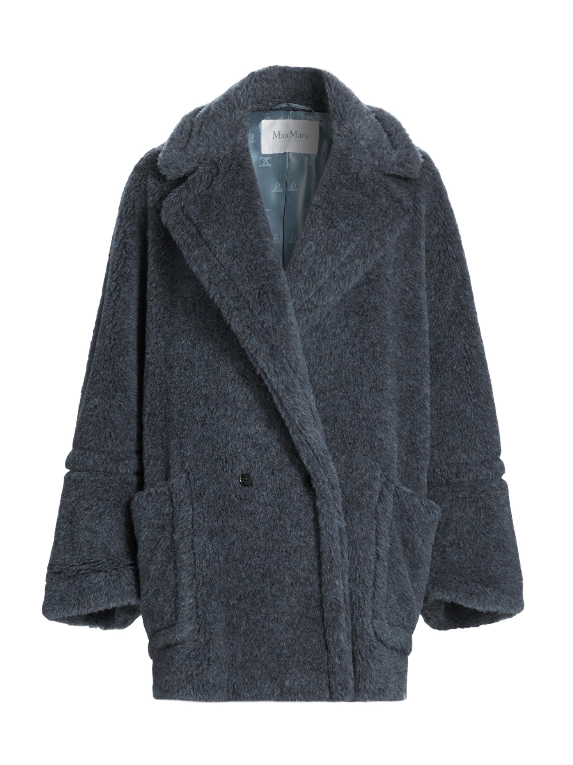 Max Mara Women's Tedgirl1 Alpaca-Blend Teddy Coat - Blue Jeans