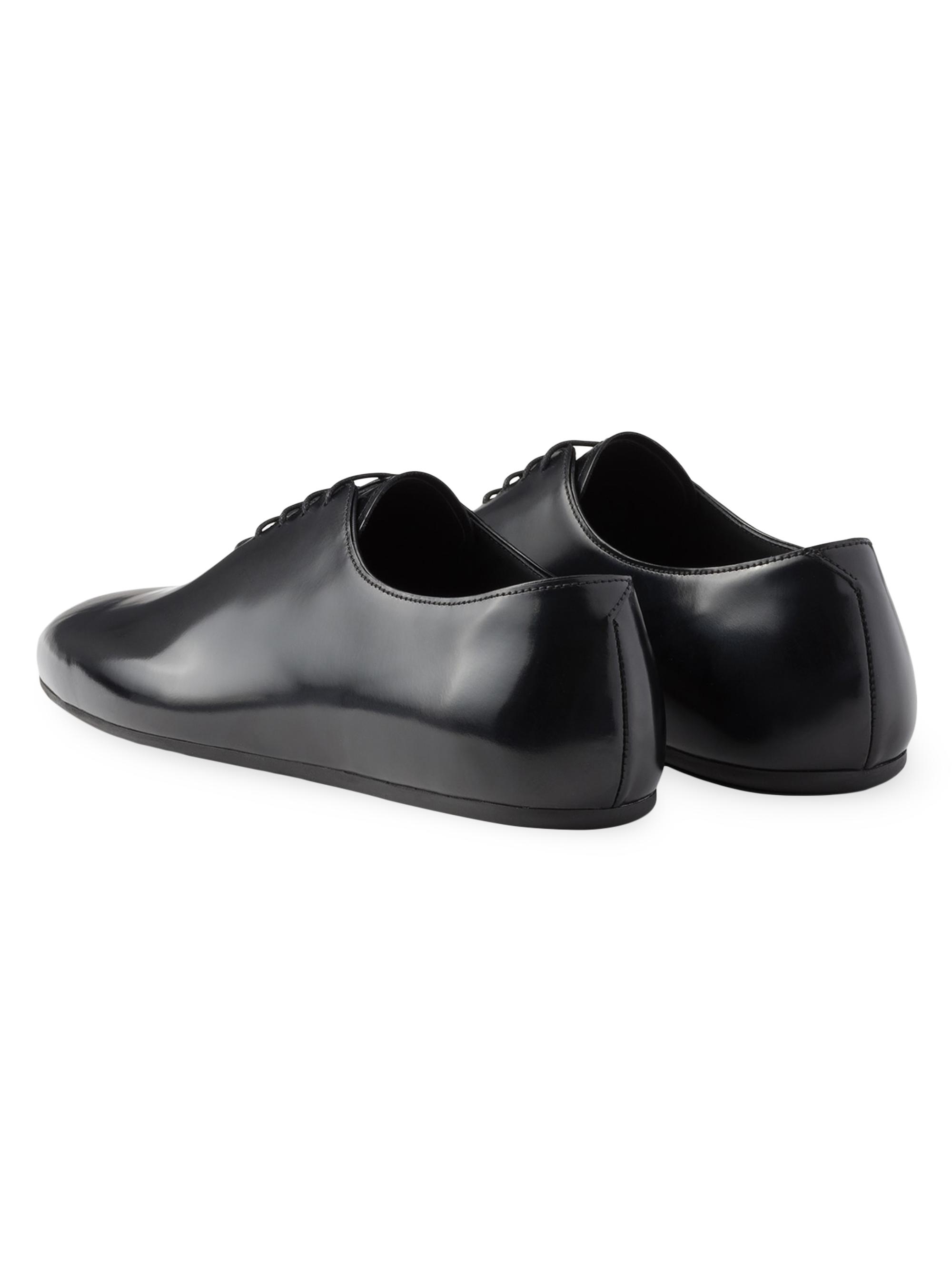 Prada Brushed Leather Lace-Up Shoes | Saks Fifth Avenue