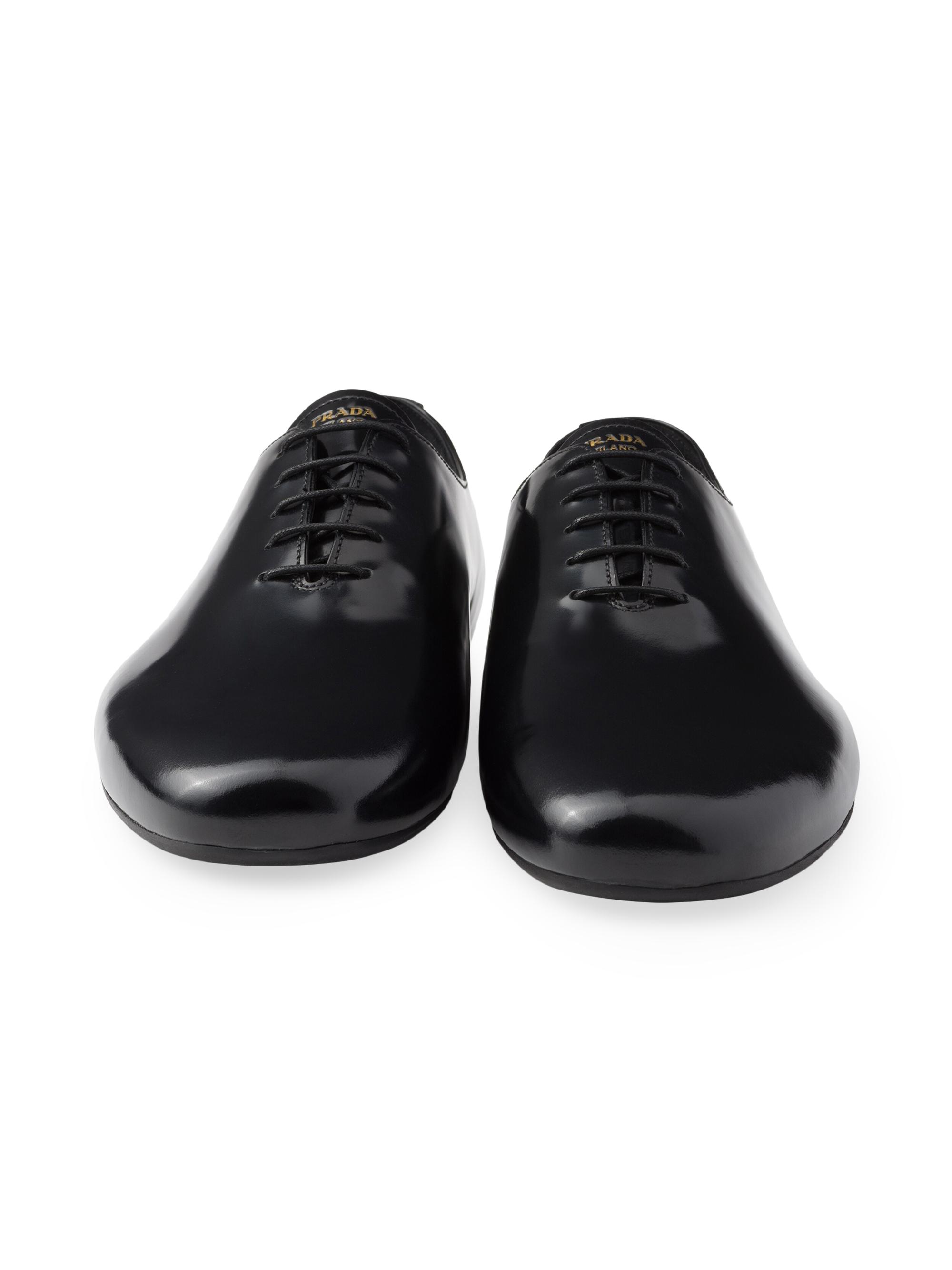 Prada Brushed Leather Lace-Up Shoes | Saks Fifth Avenue