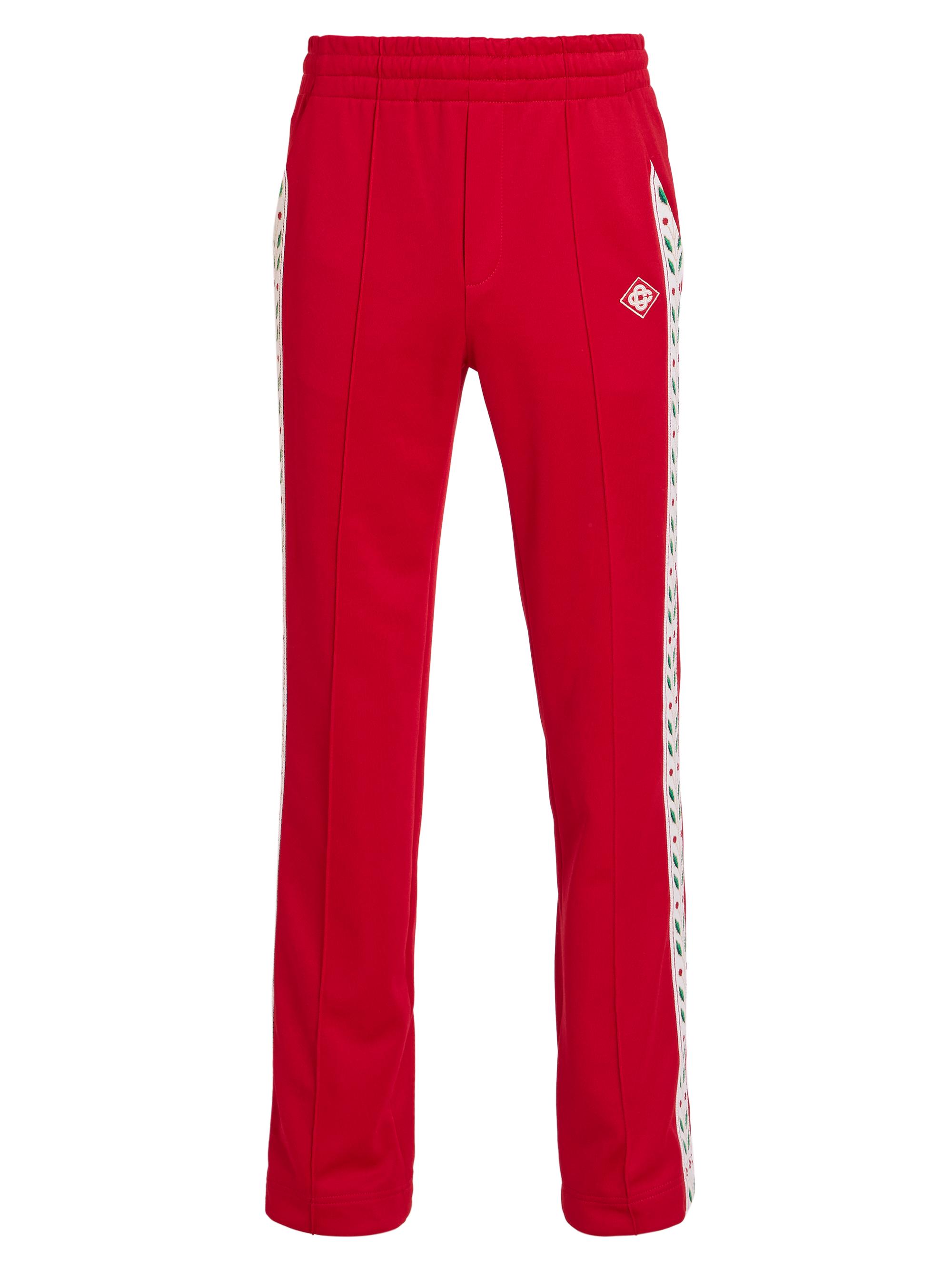Casablanca Men's Venus As A Boy Laurel Cotton-Blend Track Pants - Red