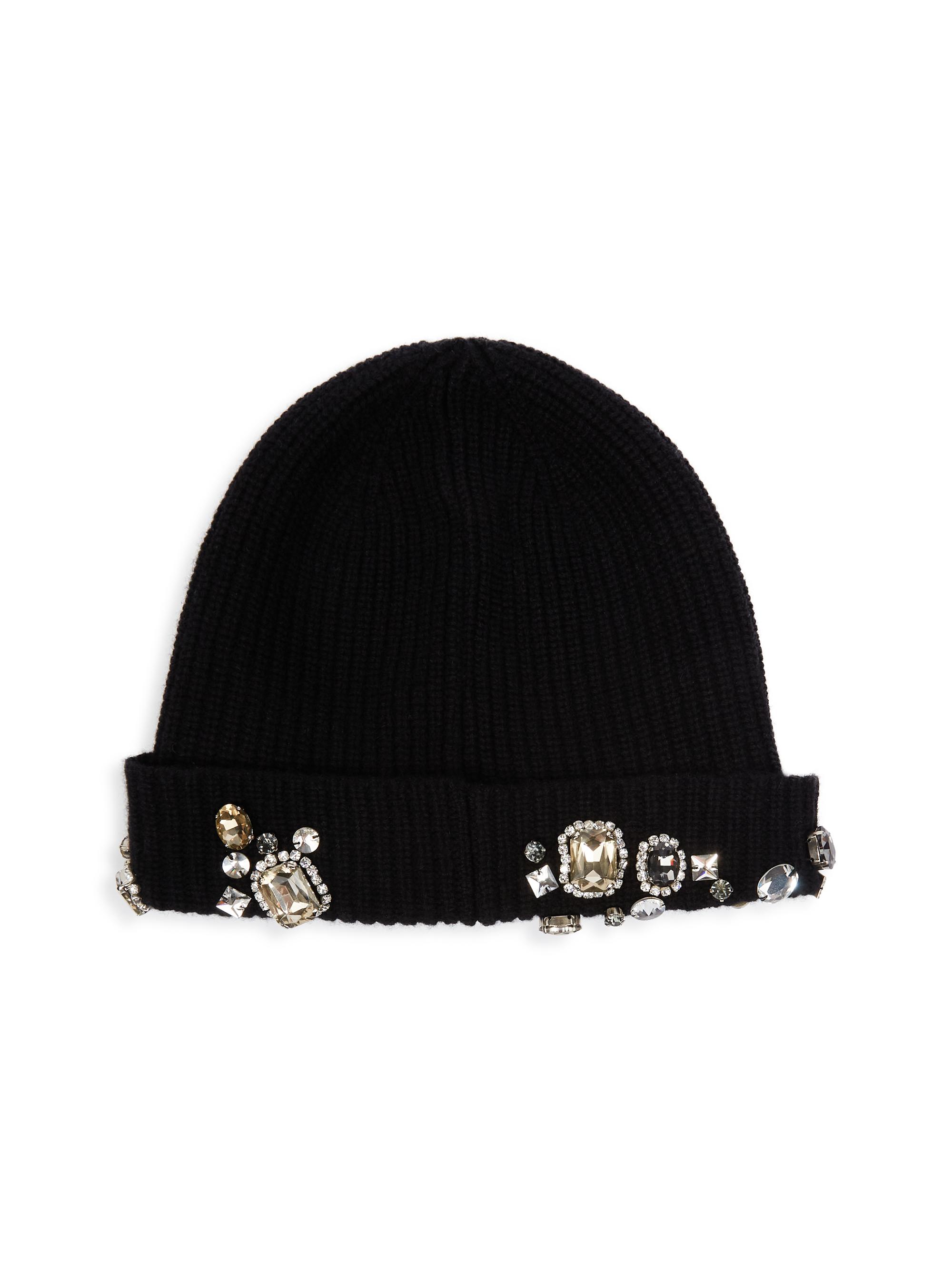 AMIRIビーニー Amiri Crystal-Embellished Wool & Cotton-Blend Beanie | Saks Fifth