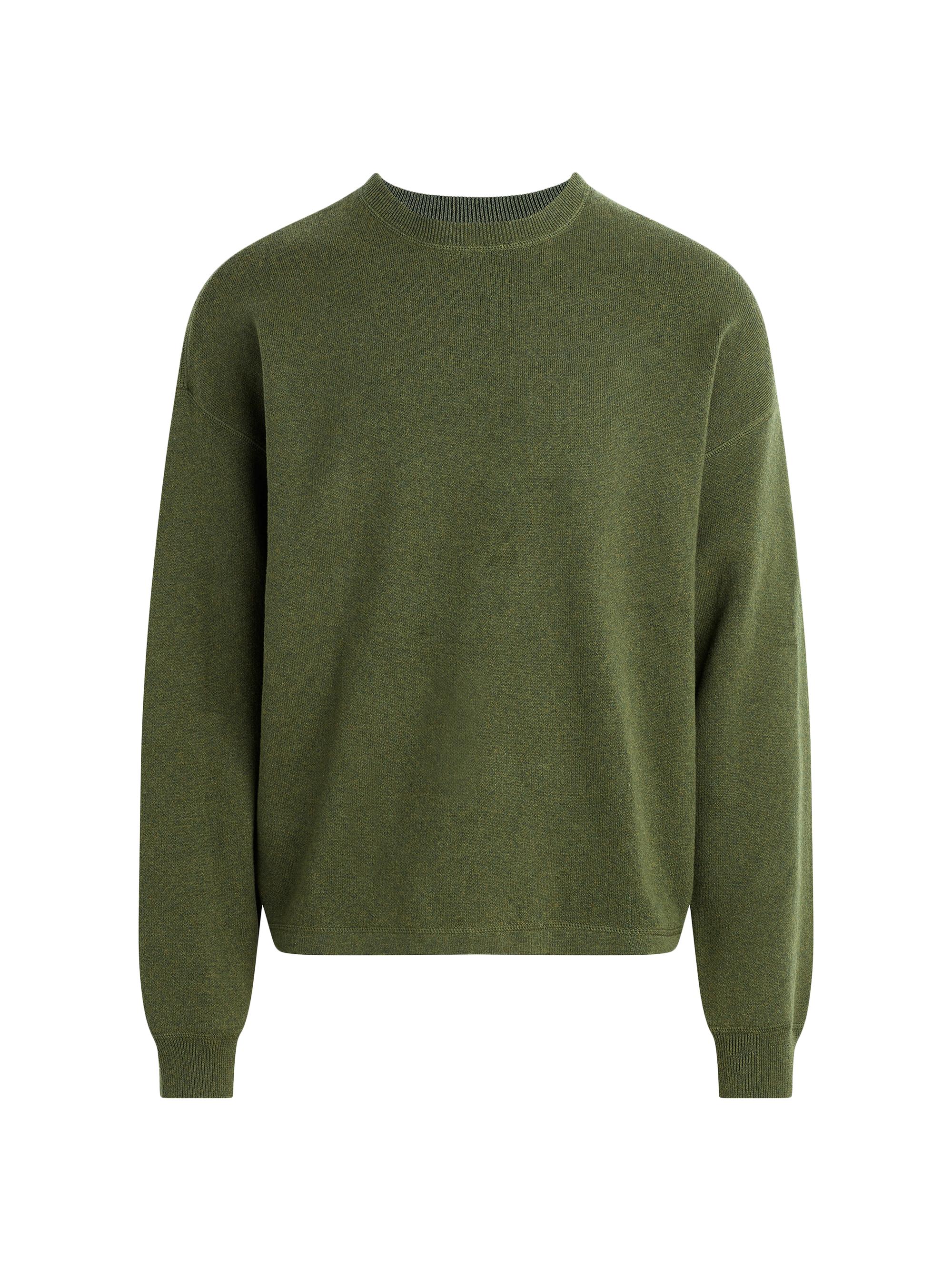 Hudson Jeans Men's Cotton-Cashmere Crewneck Sweater - Rich Pine