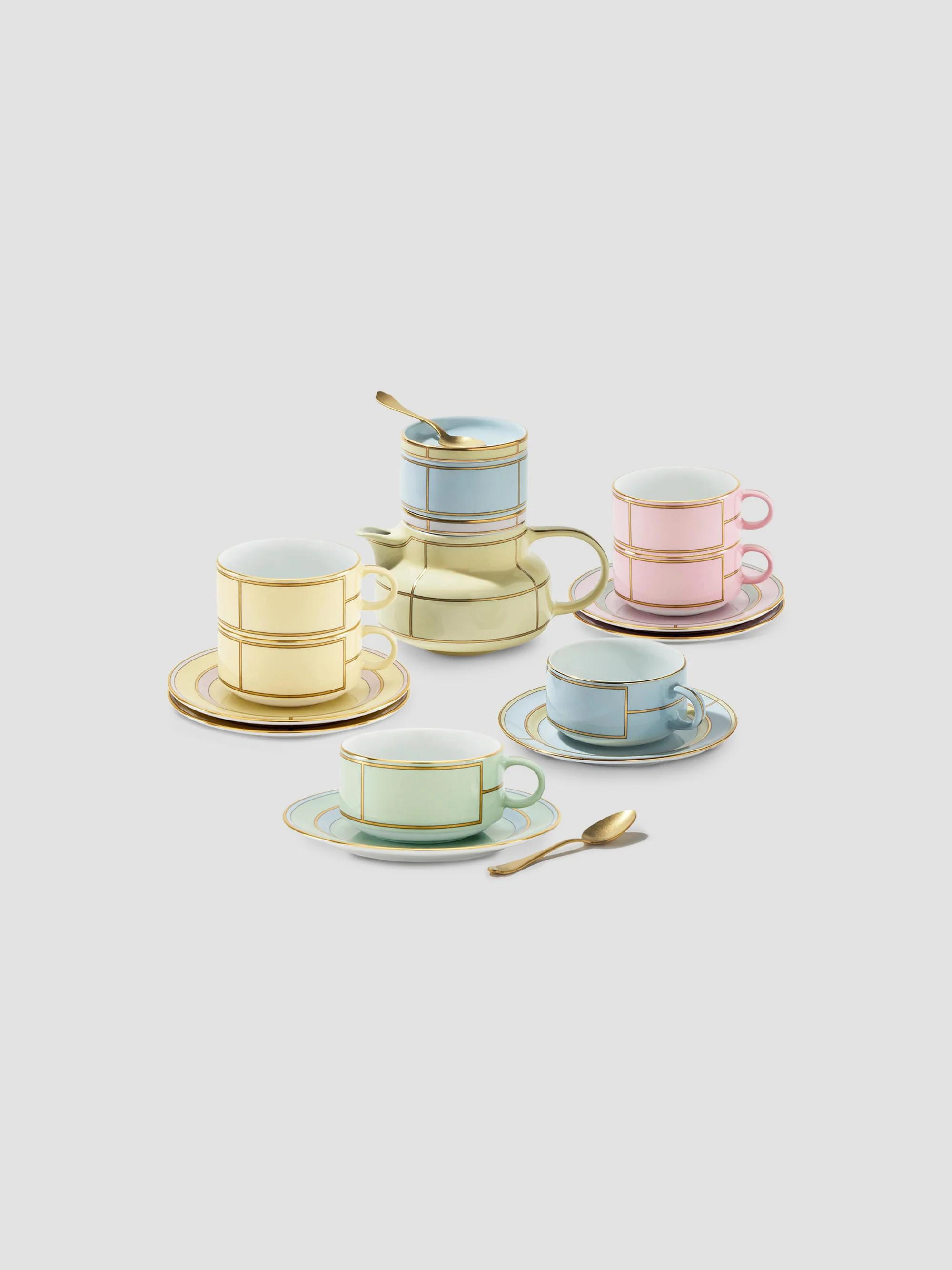 Ginori 1735 Diva Colonna Tea Set For Two 4-Piece Set | Saks Fifth