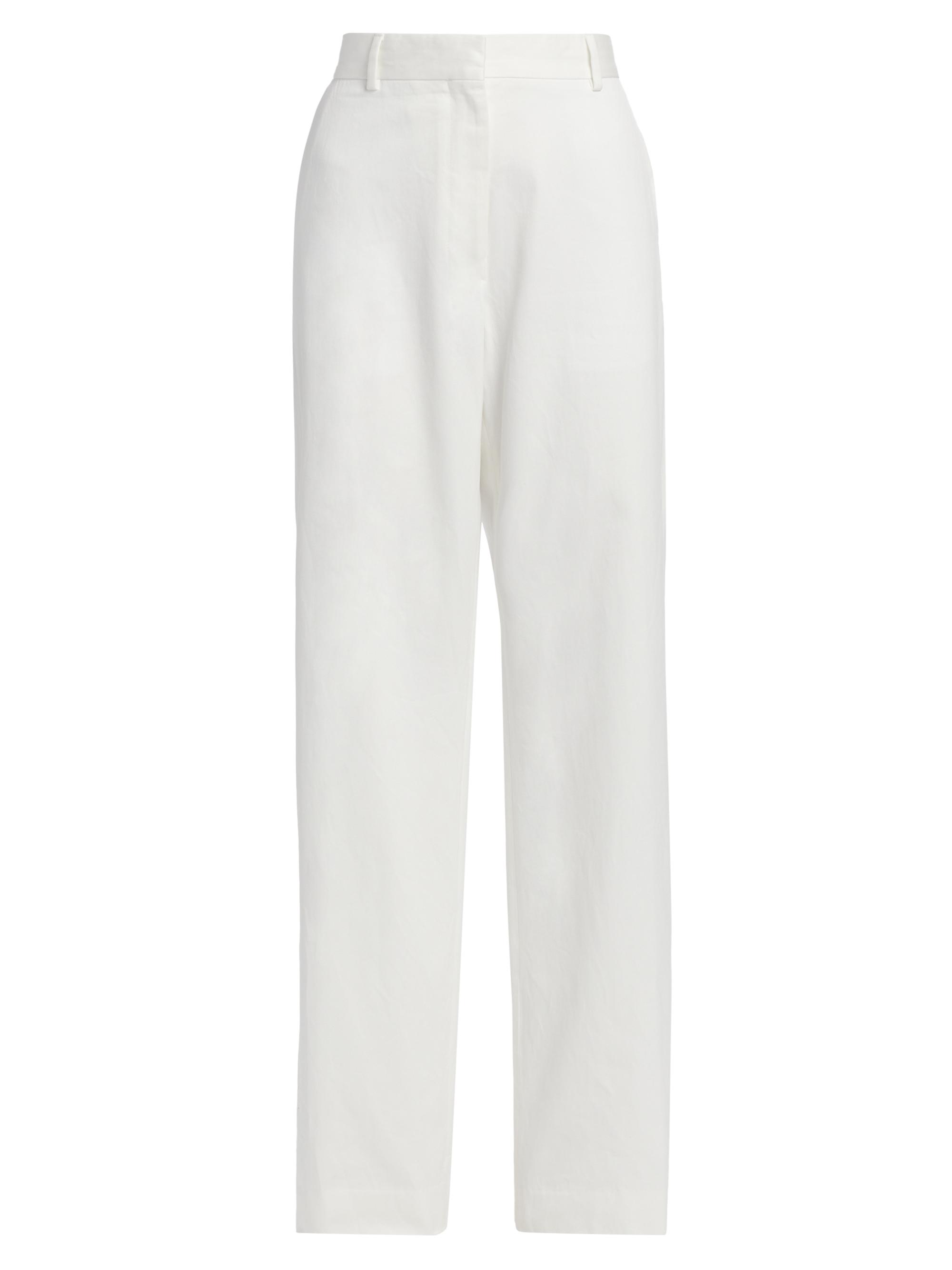 DRIES VAN NOTEN cotton ×paper slacks 0400021502766_WHITE?wid=600&