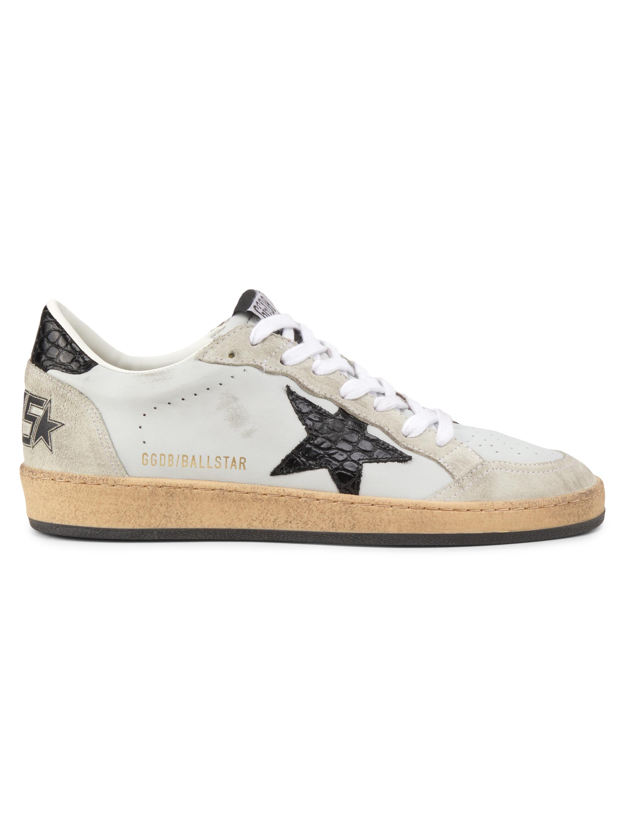 Golden Goose Men's Leather Sneakers - Grey Ice Black