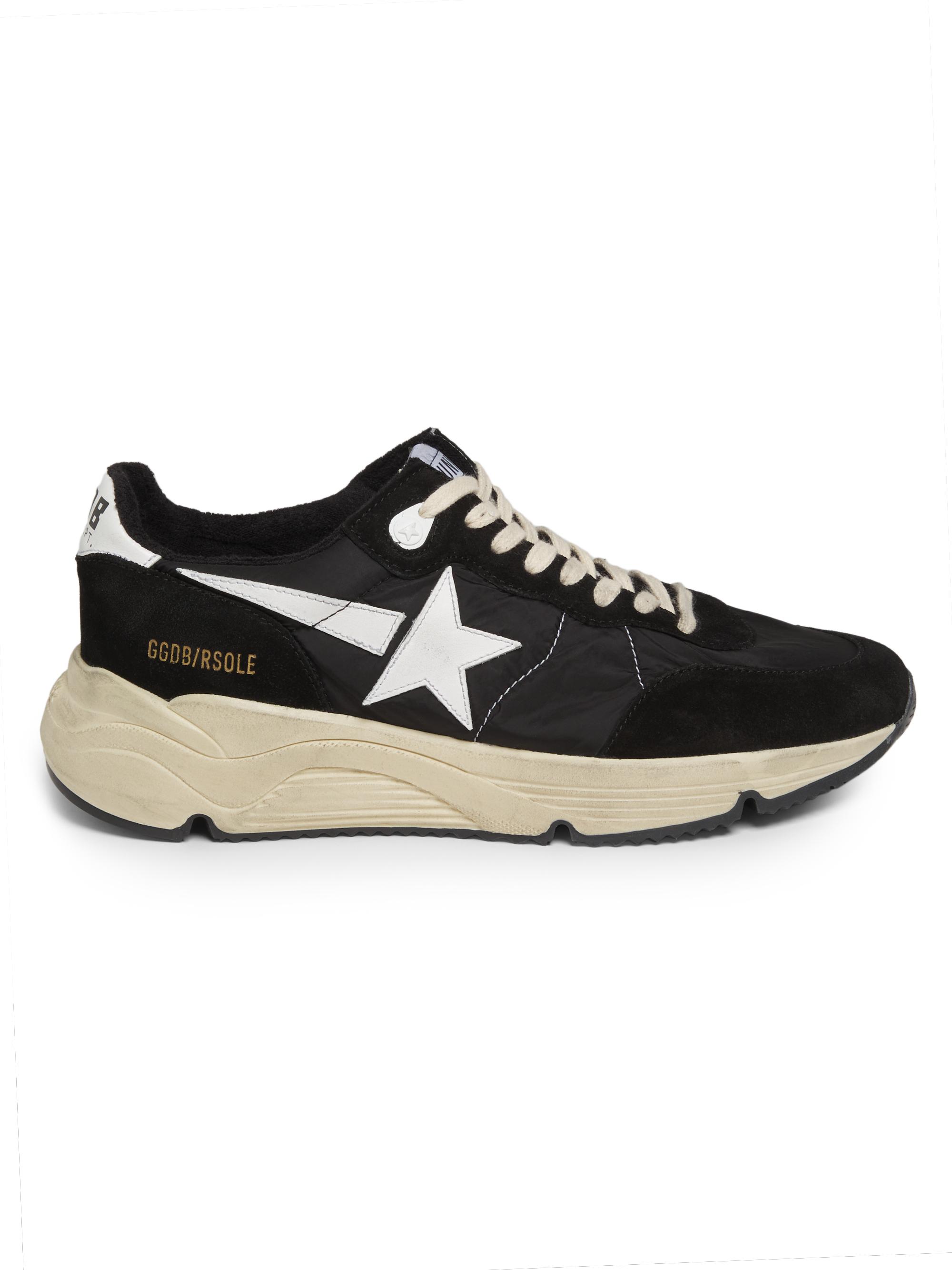 Golden Goose Men's Lace-Up Sneakers - Black White