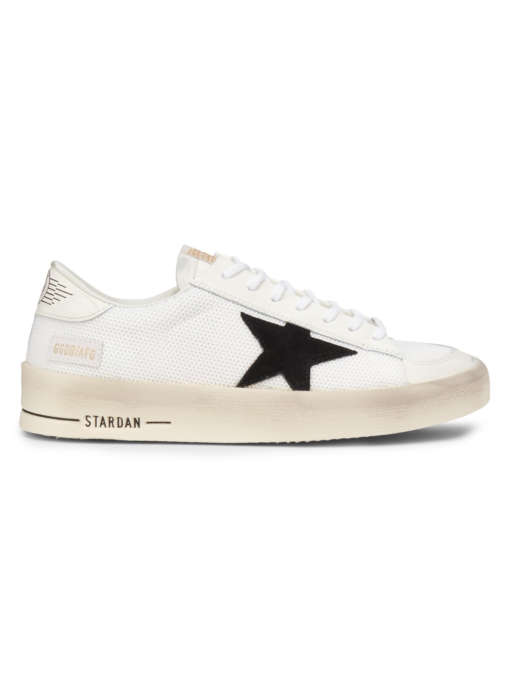 Golden Goose Men's  Leather Sneakers - White Black