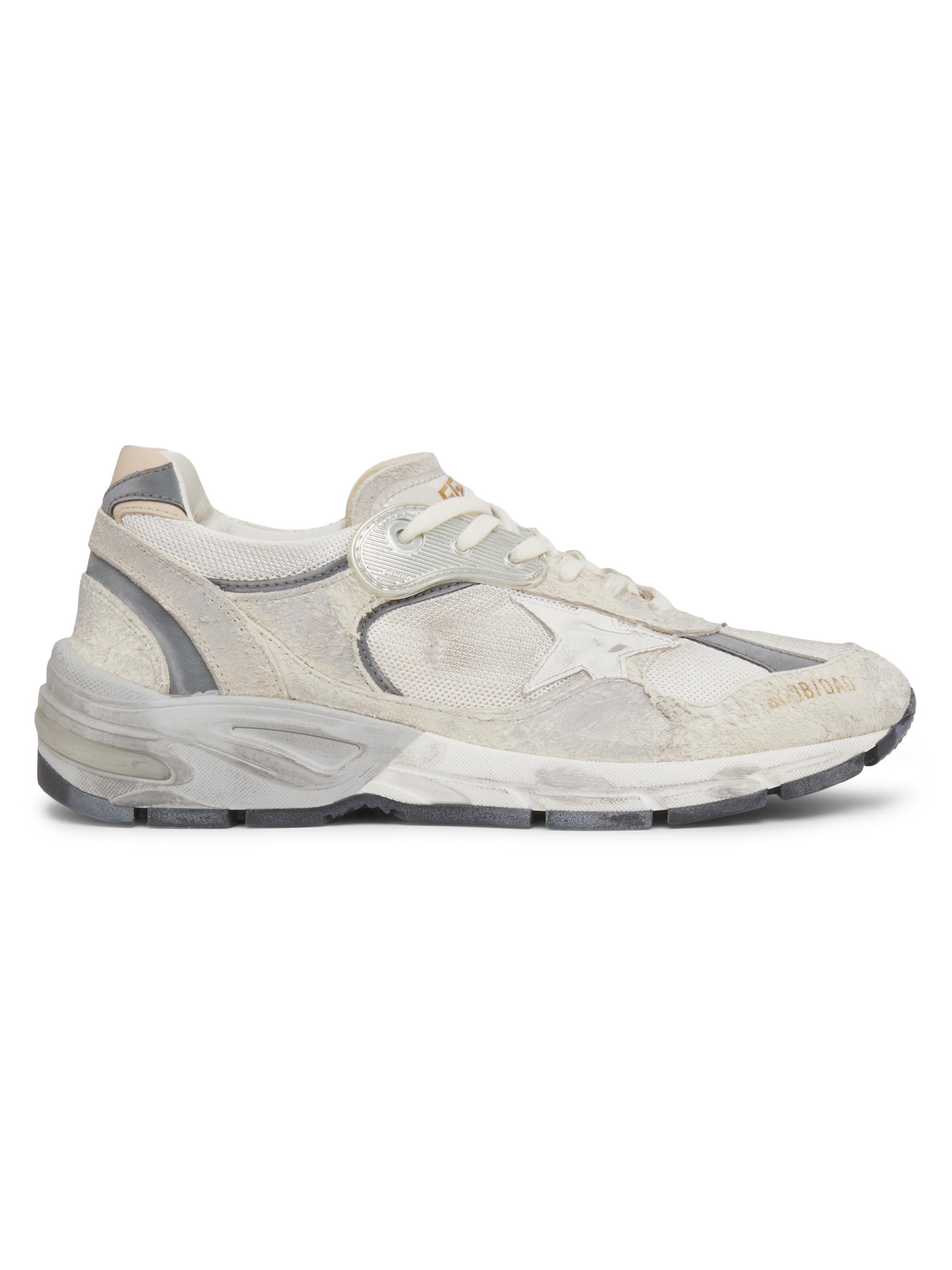 Golden Goose Men's Leather Sneakers - White Silver