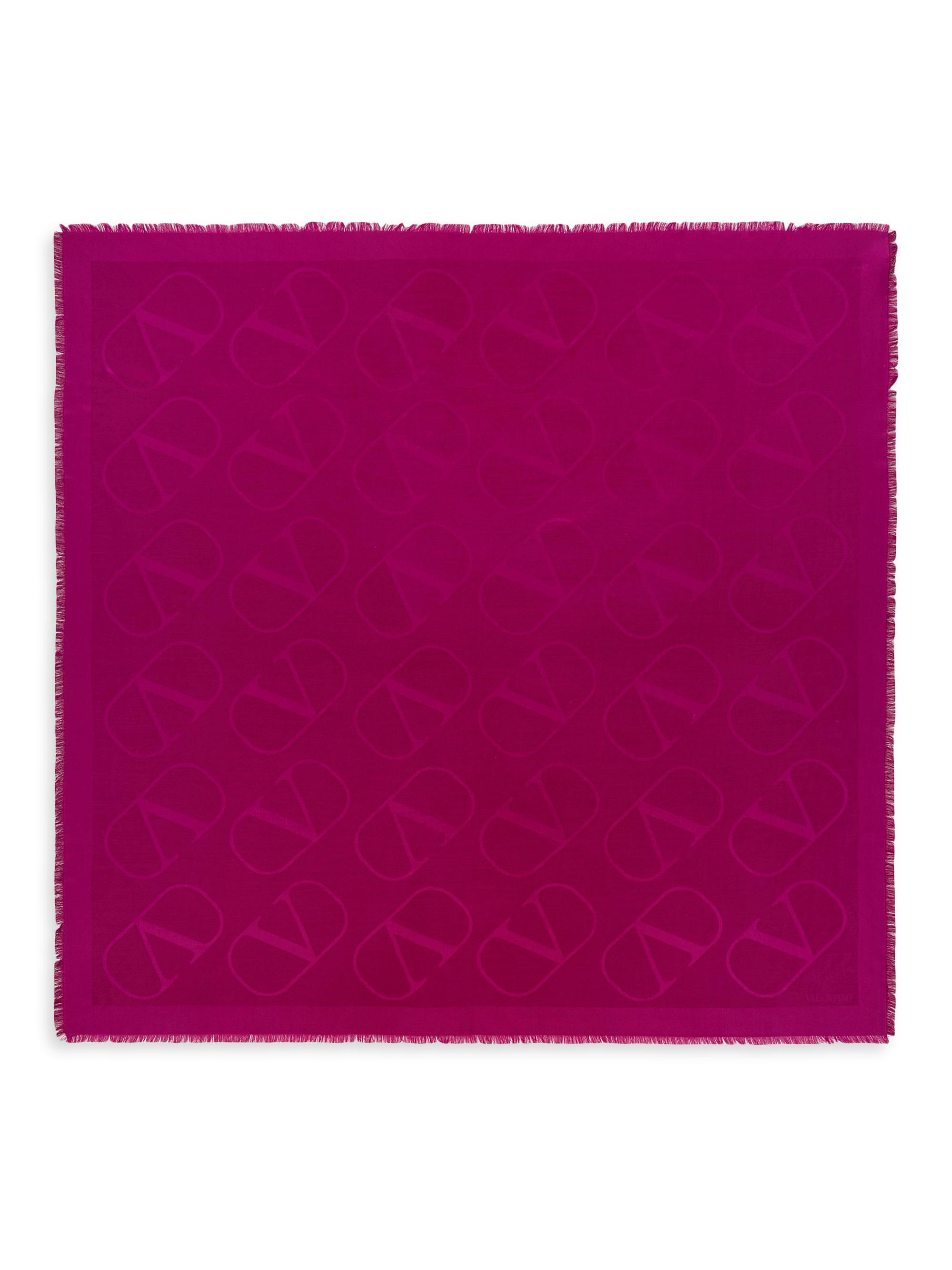 Valentino Garavani Women's VLogo Signature Jacquard Shawl in Silk - Primrose