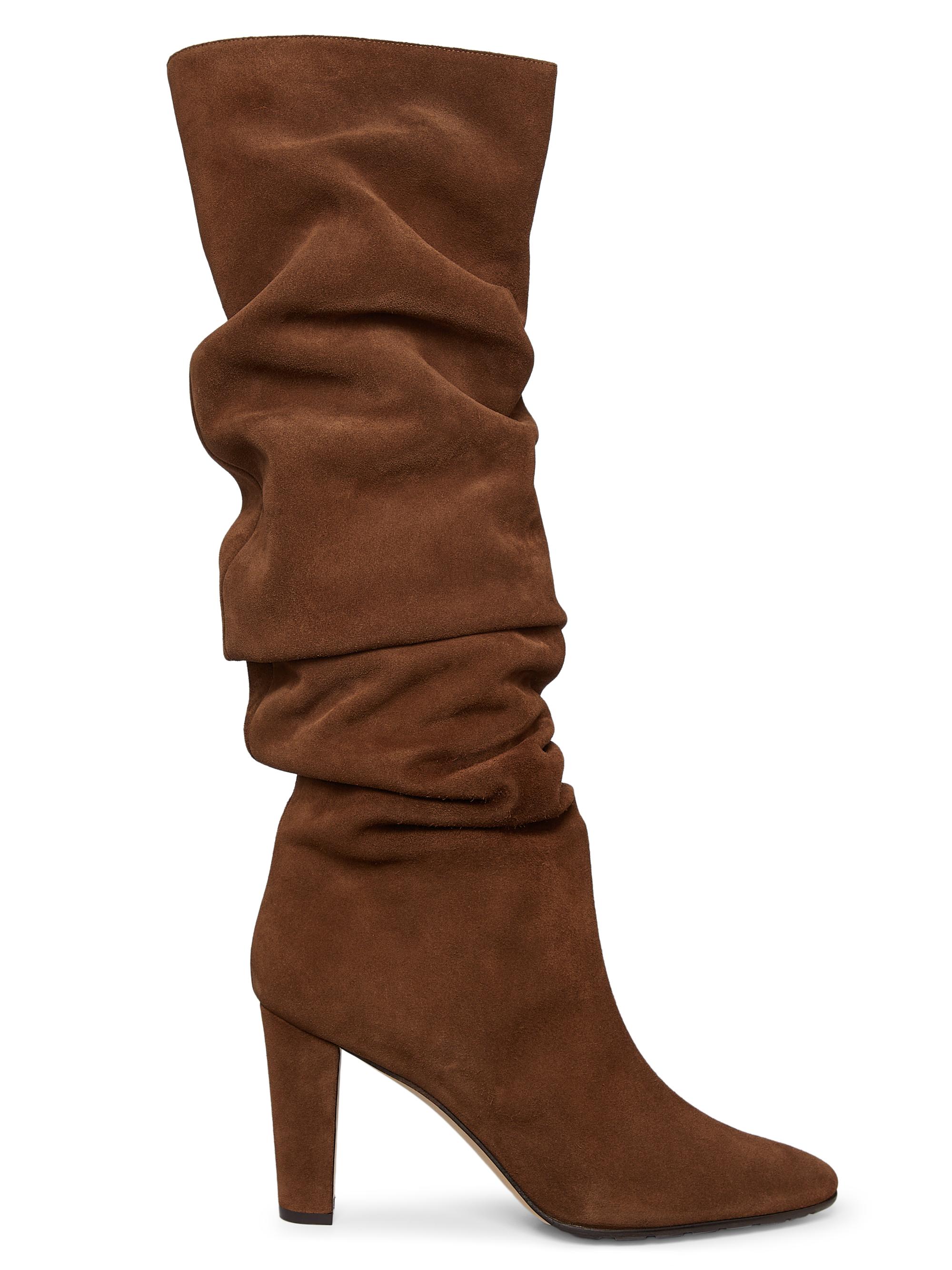 Manolo Blahnik Calassohi Suede Slouchy Knee-High Boots | Saks