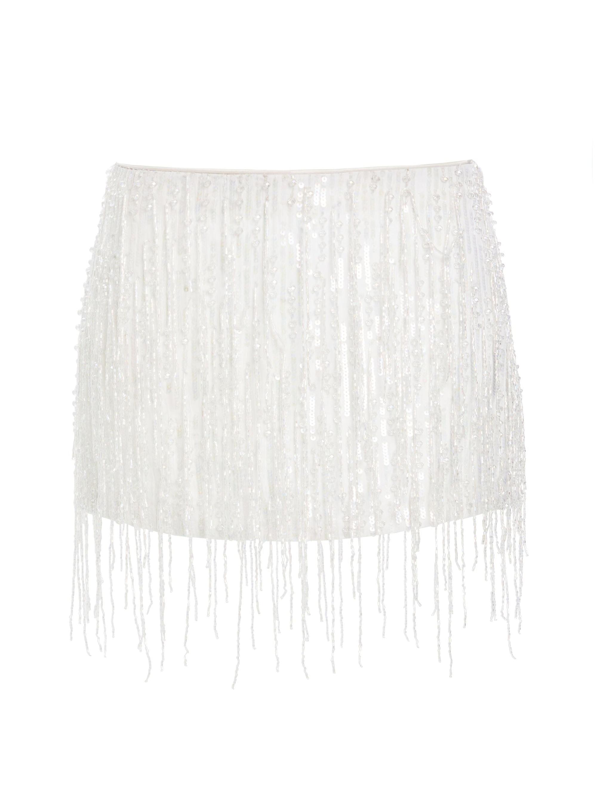 Retrofête Women's Asher Skirt - Iridescent White
