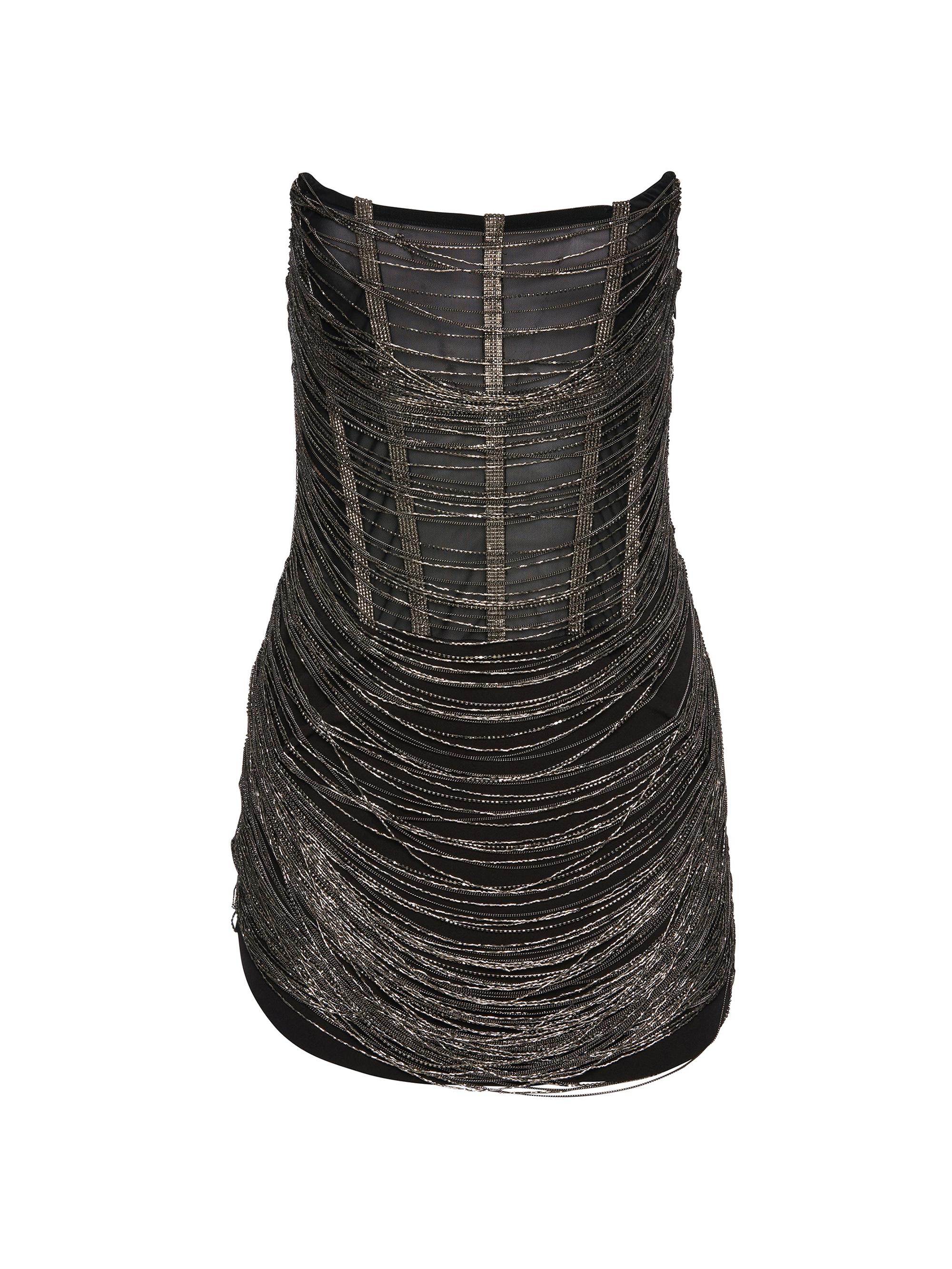 Retrofête Women's Bianca Dress - Black Silver