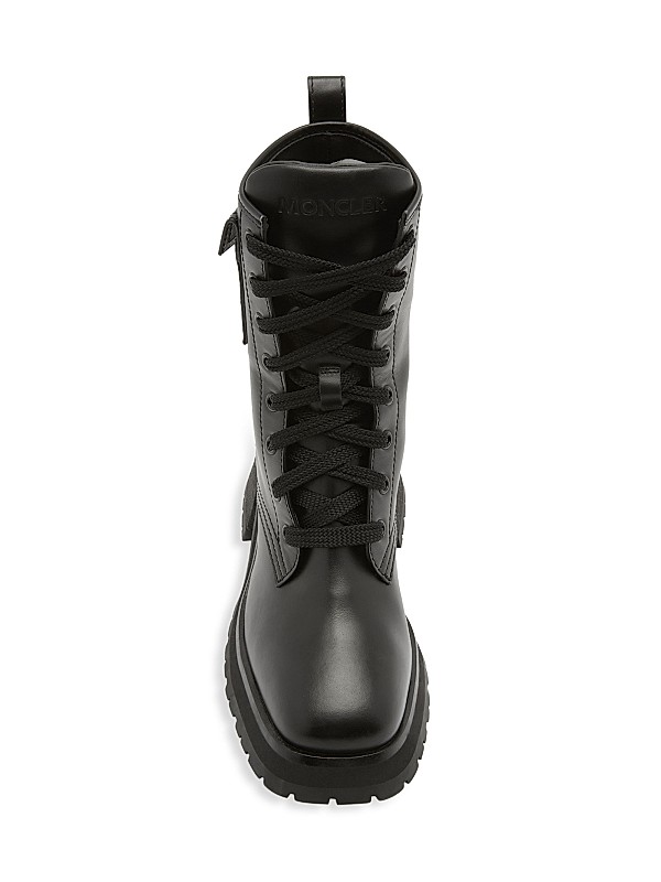 Shop Moncler Gigi Leather Pocket Logo Ankle Boots | Saks Shop Moncler Gigi Leather Pocket Logo Ankle Boots | Saks