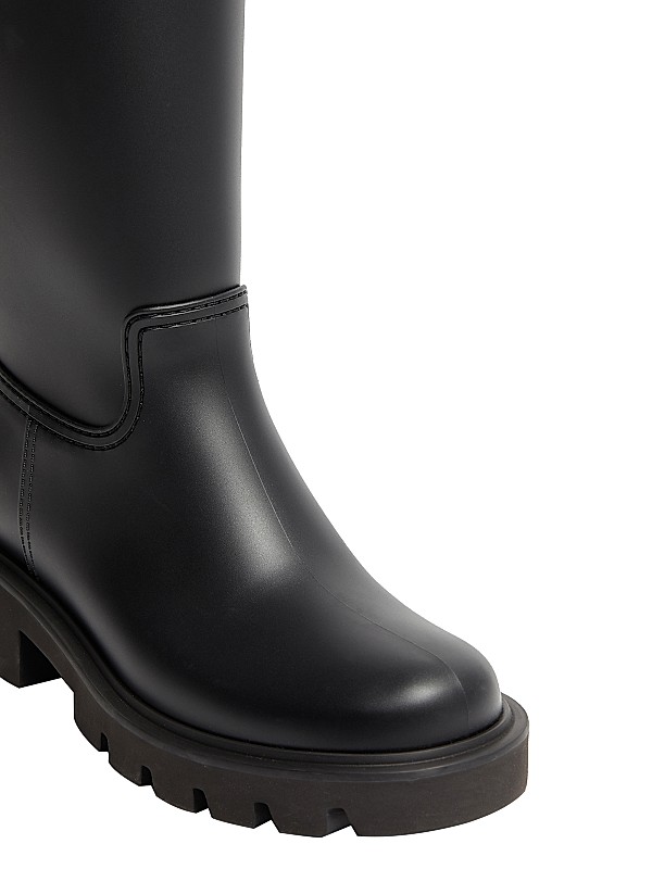 Shop Moncler Lined Kickstream Tall Rain Boots | Saks Fifth Shop Moncler Lined Kickstream Tall Rain Boots | Saks Fifth