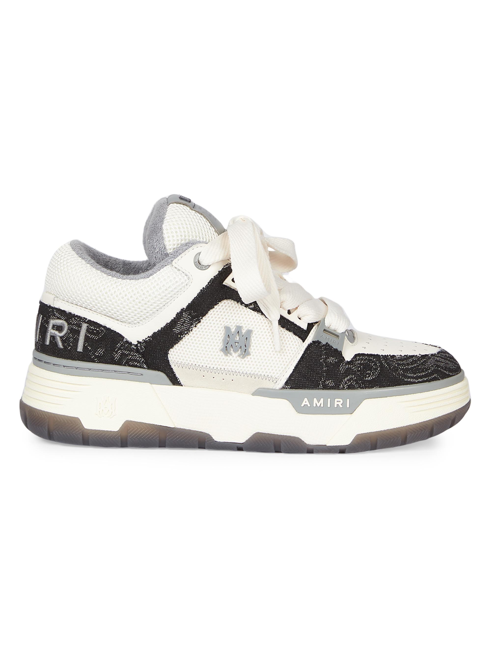 Amiri Men's MA-1 Bandana Denim Sneakers - Black